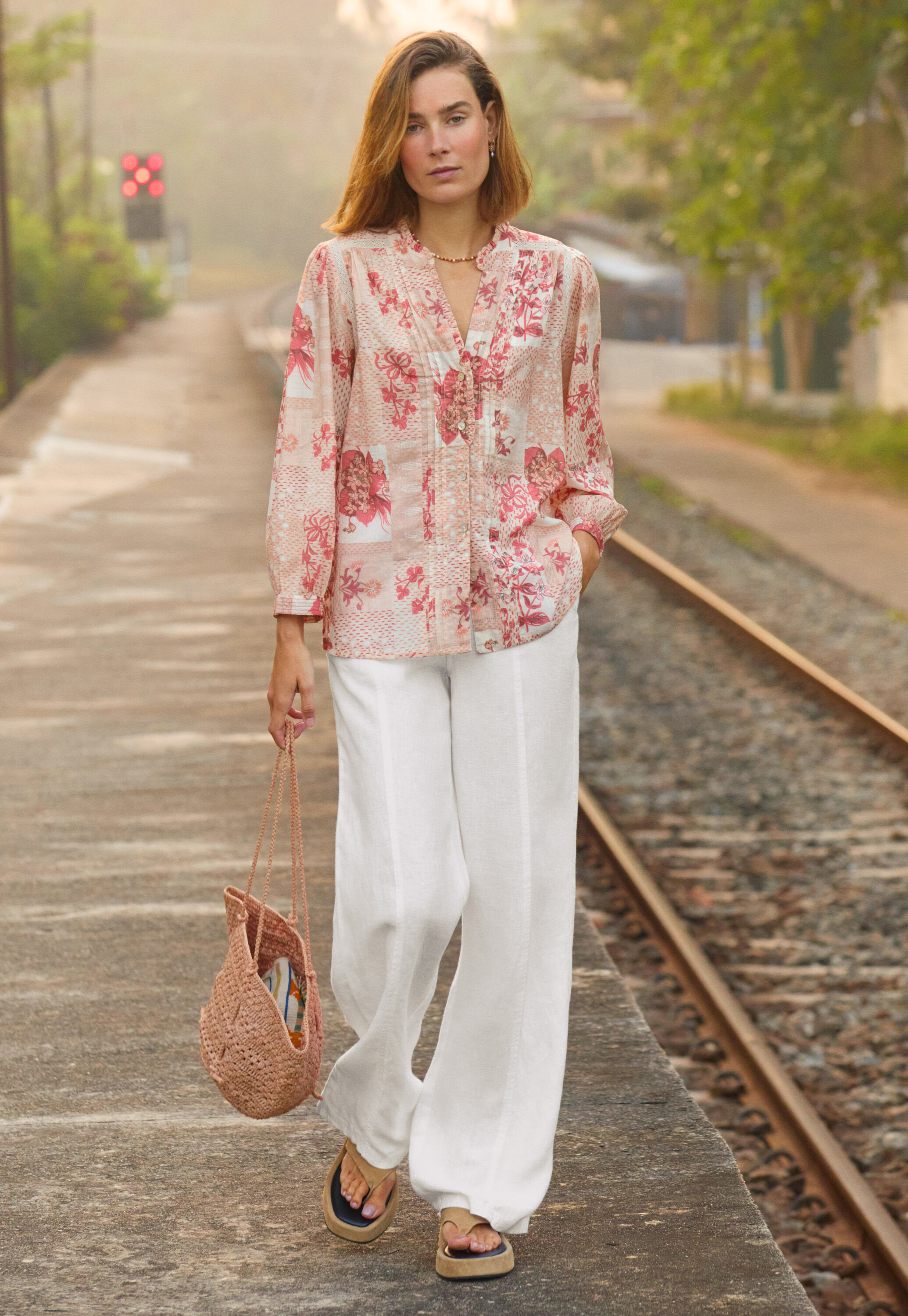 Printed maxi-skirt