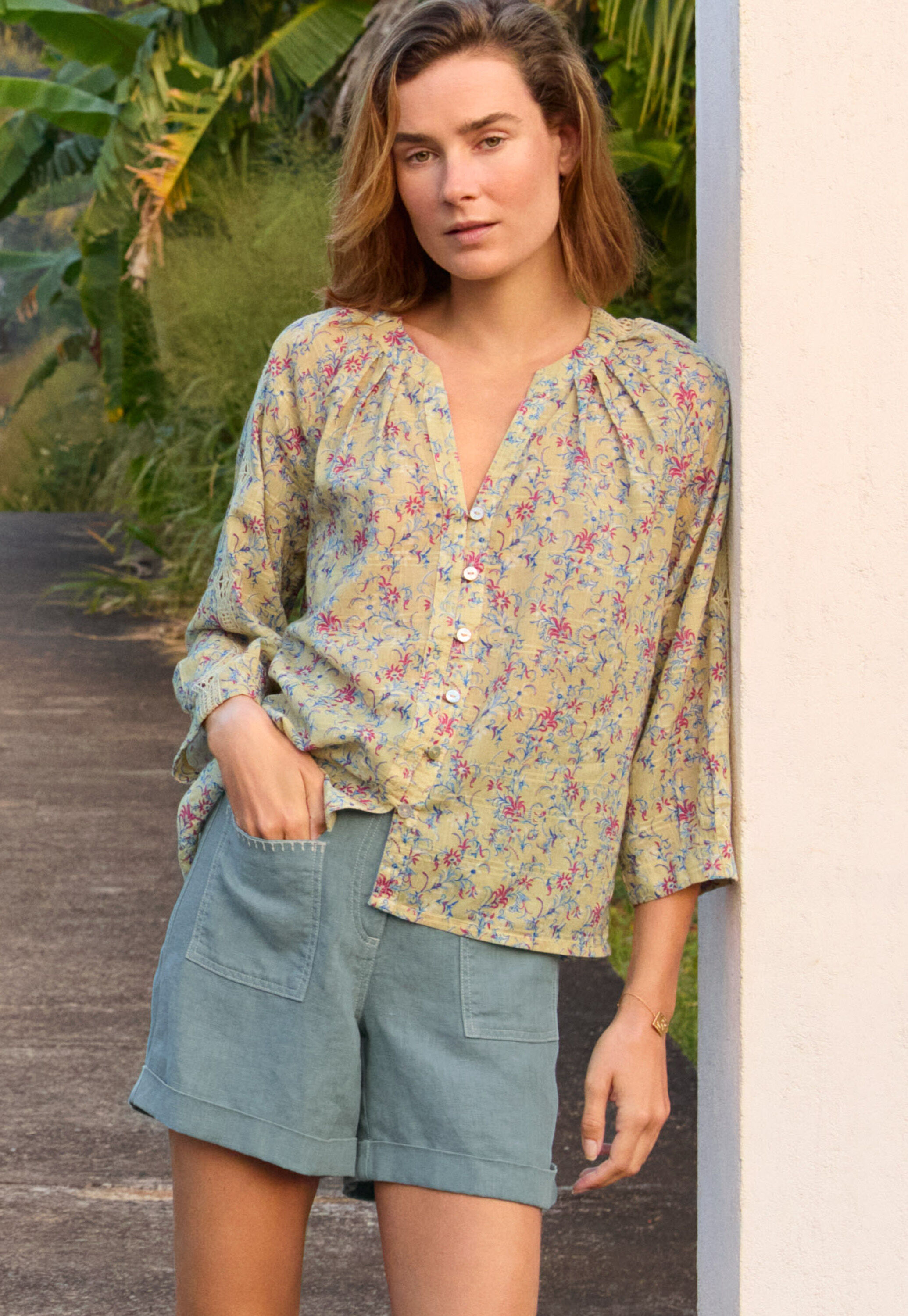 Patch-pocket shorts