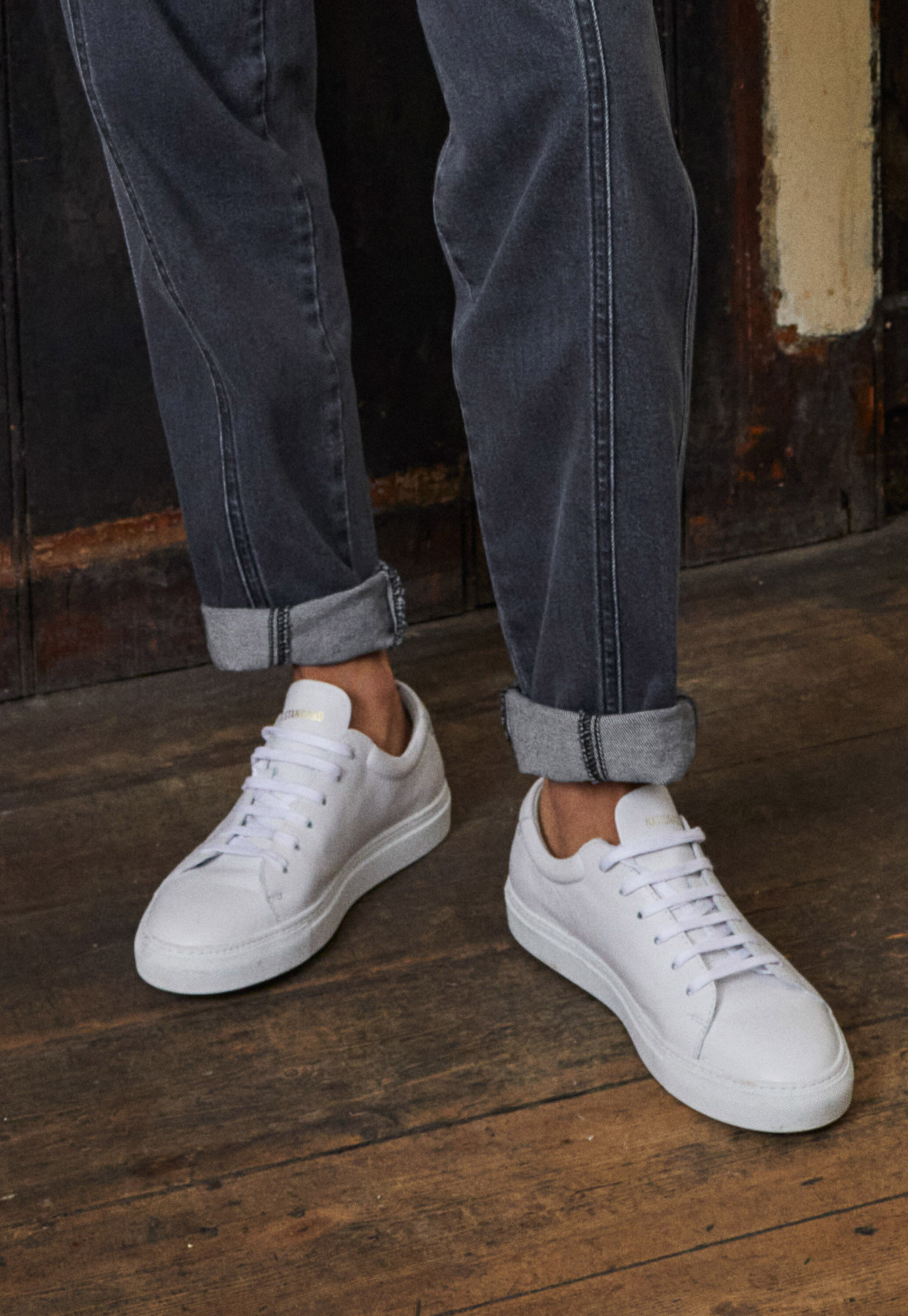 Lace-up trainers, White, large
