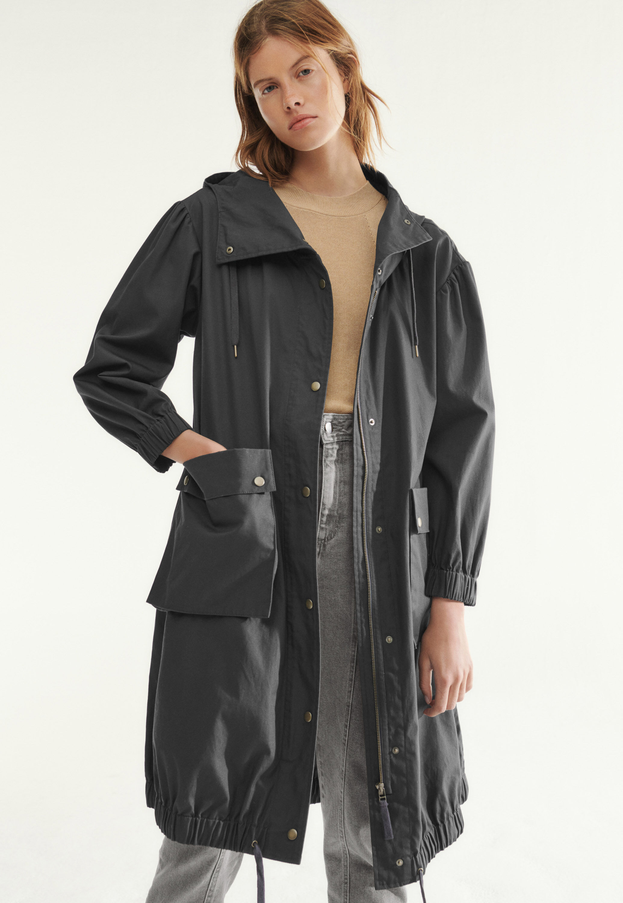 Water-resistant parka