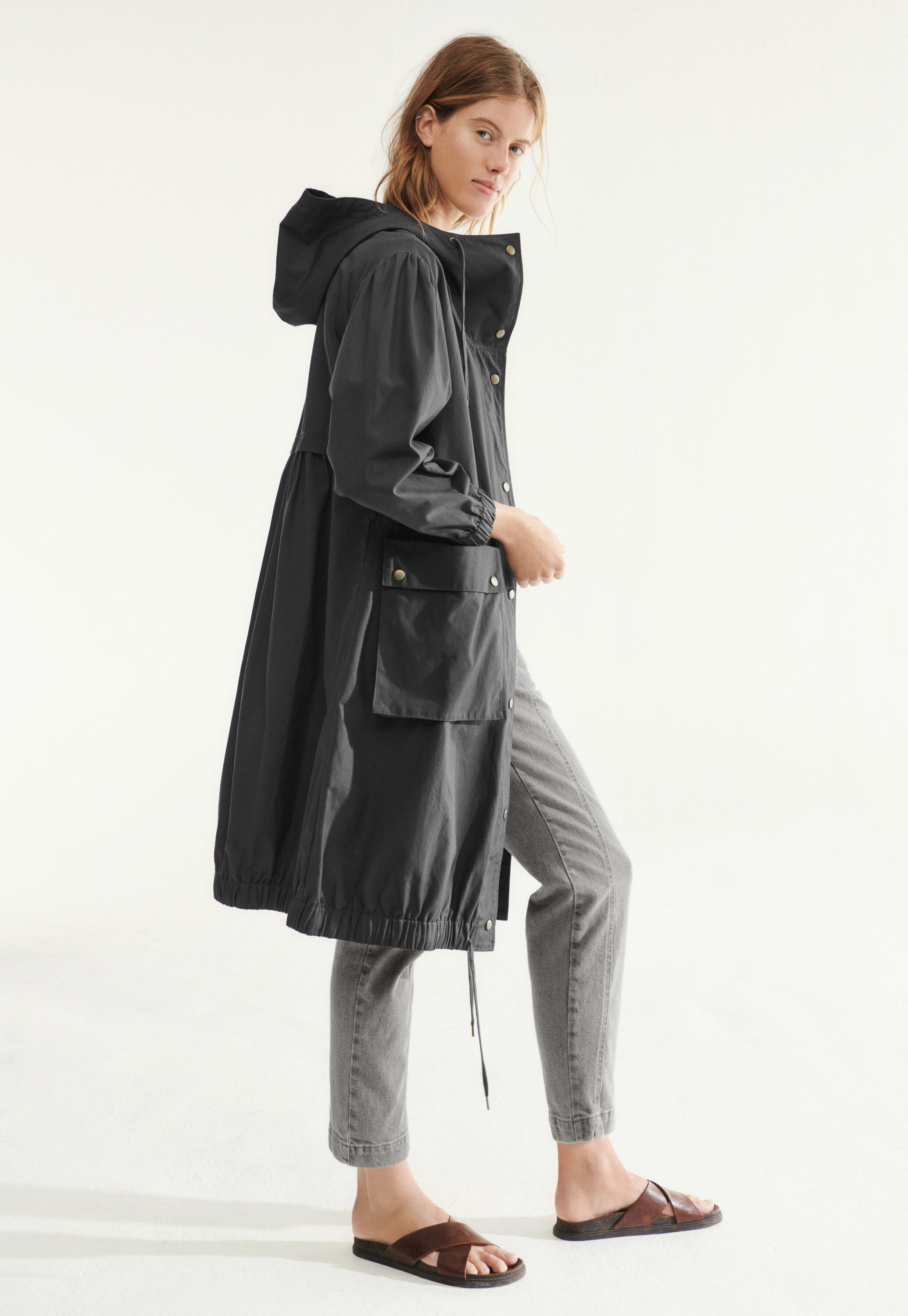 Water-resistant parka