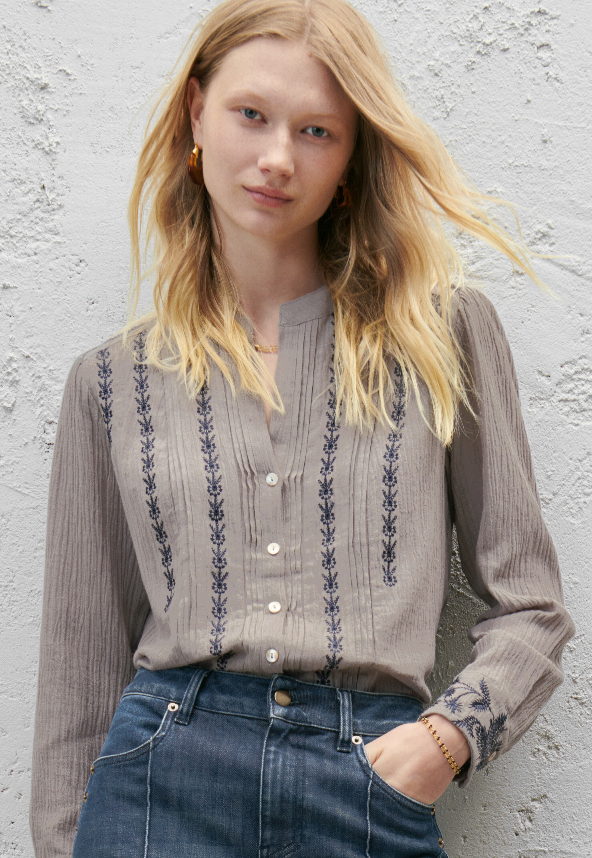 Embroidered blouse