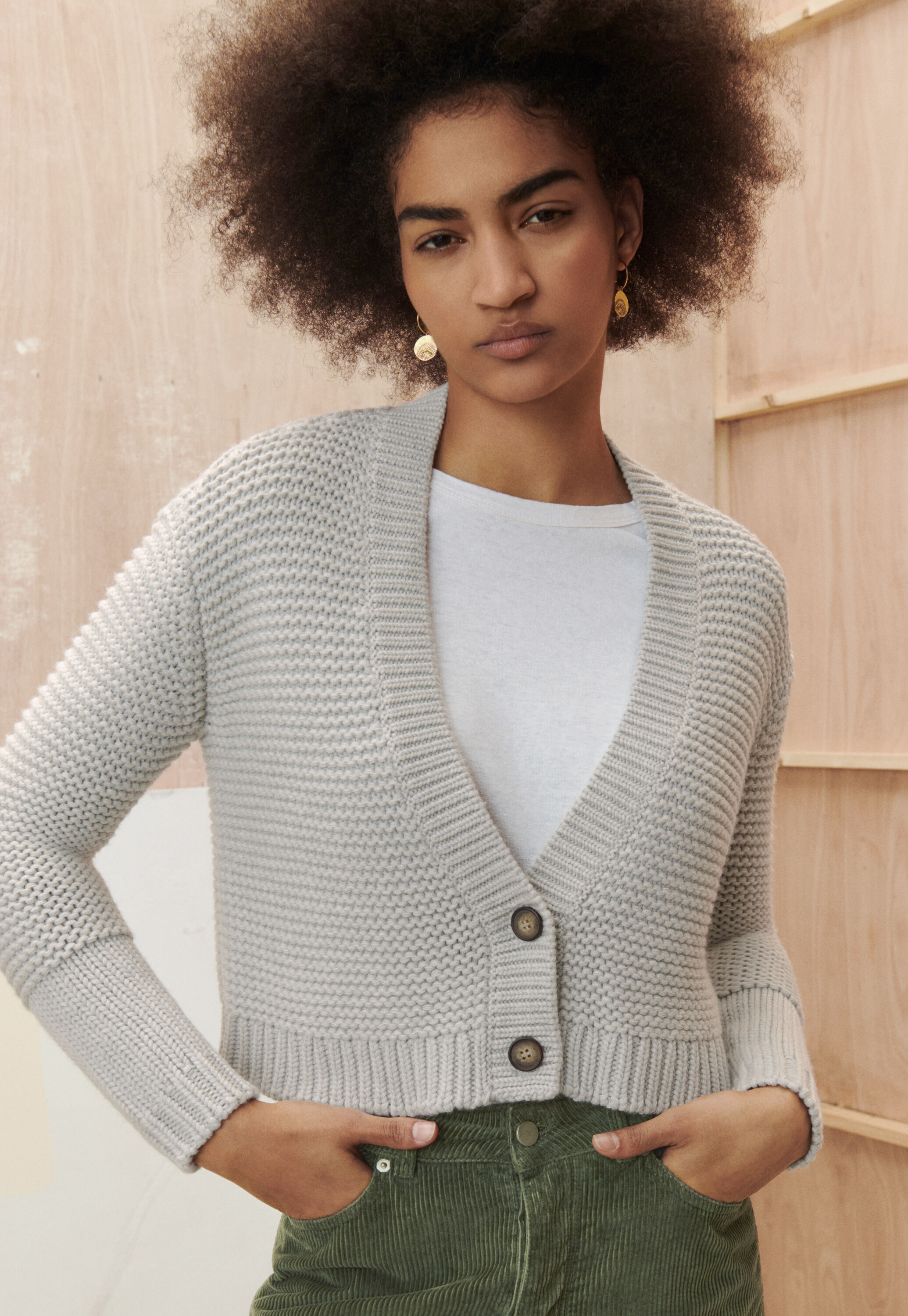 Cropped cardigan