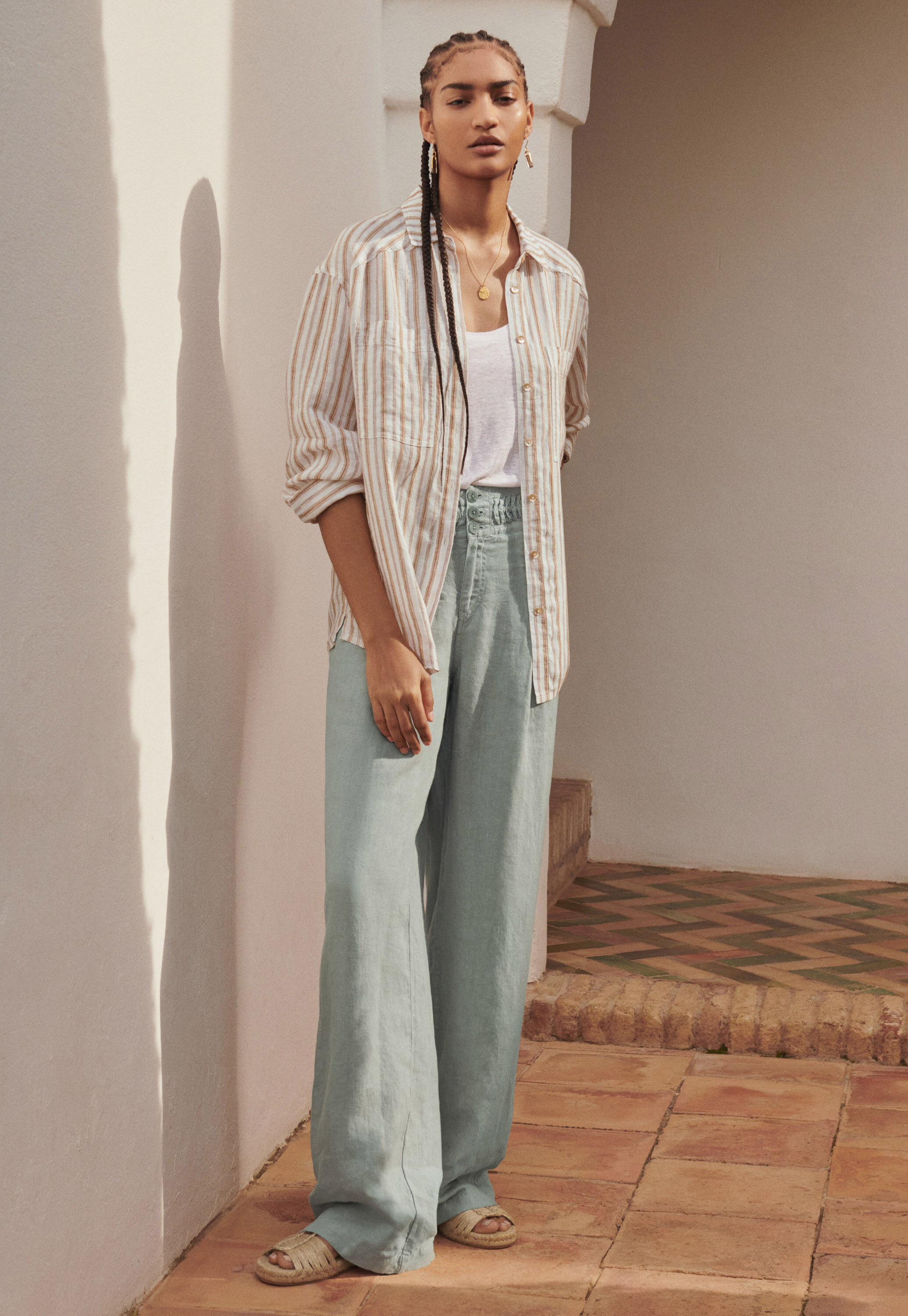 Wide-leg trousers