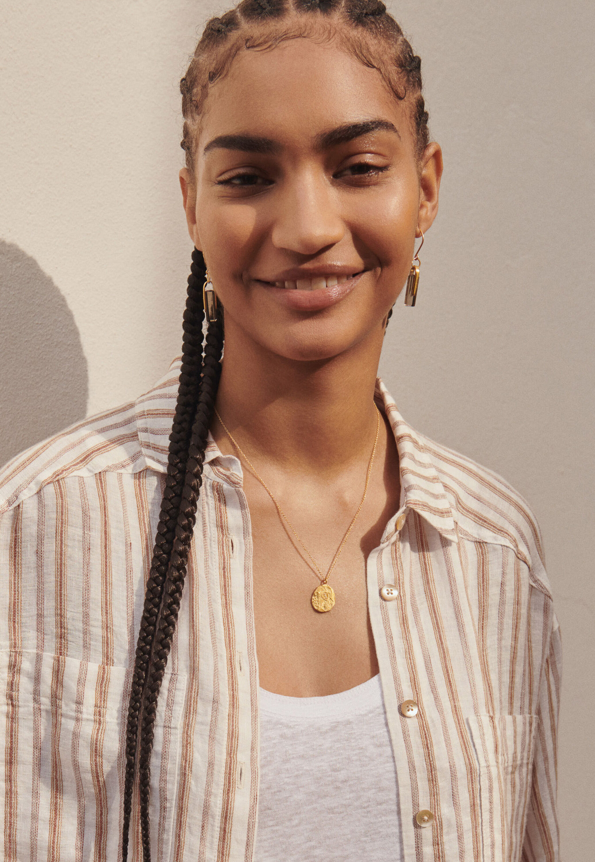 Glass-drop earrings