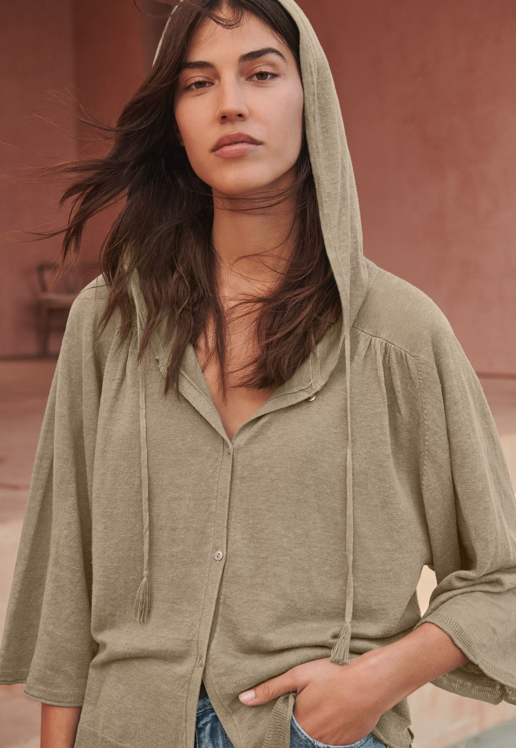 Quilted hoodie