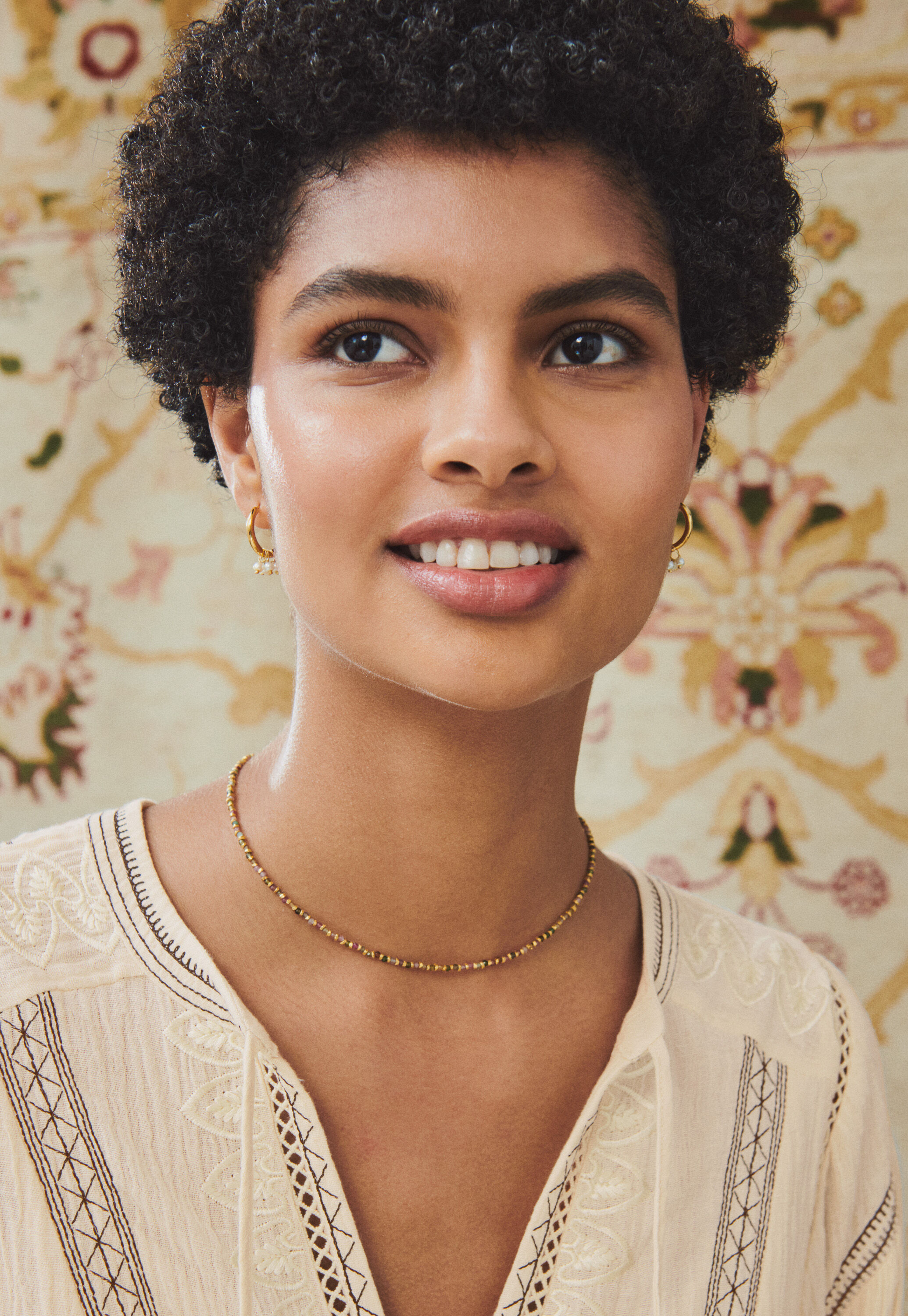 Tourmaline beaded necklace