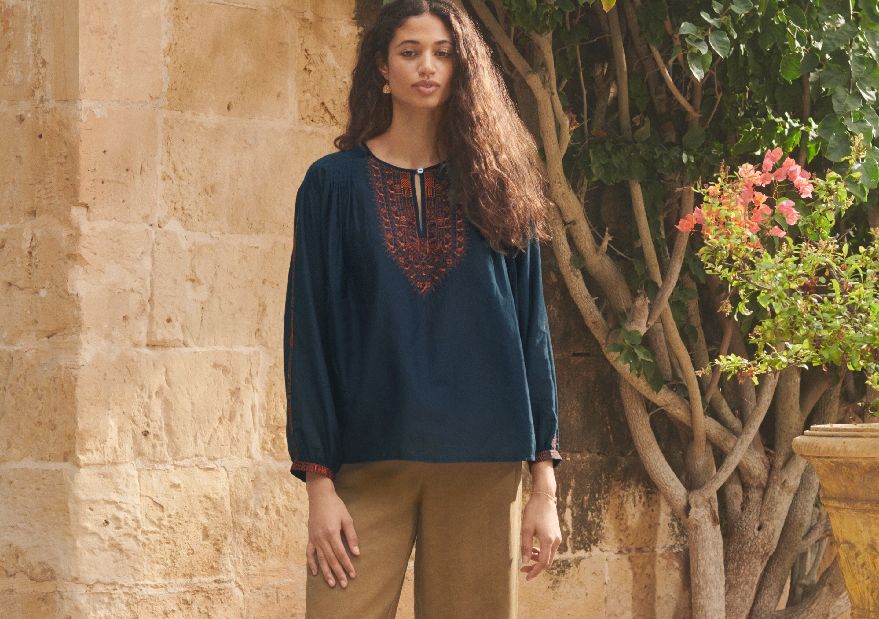 Embroidered blouse