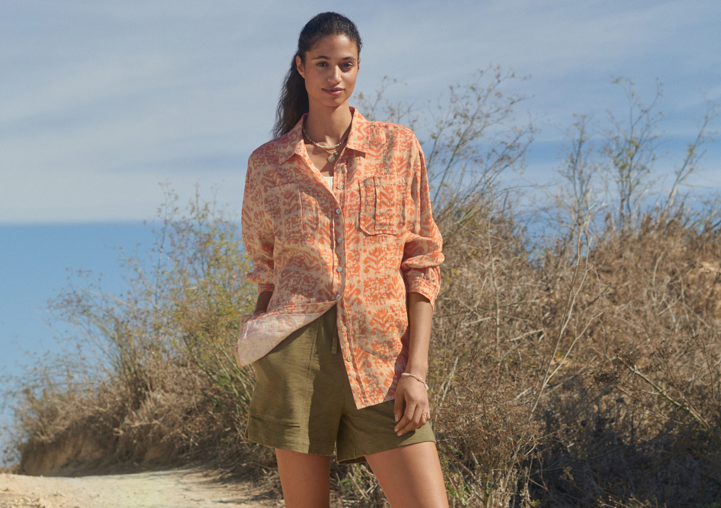 Oversized printed shirt
