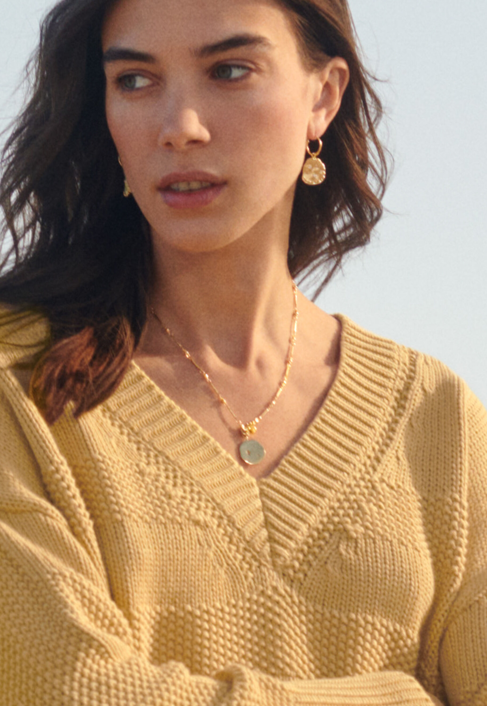 V-neck sweater