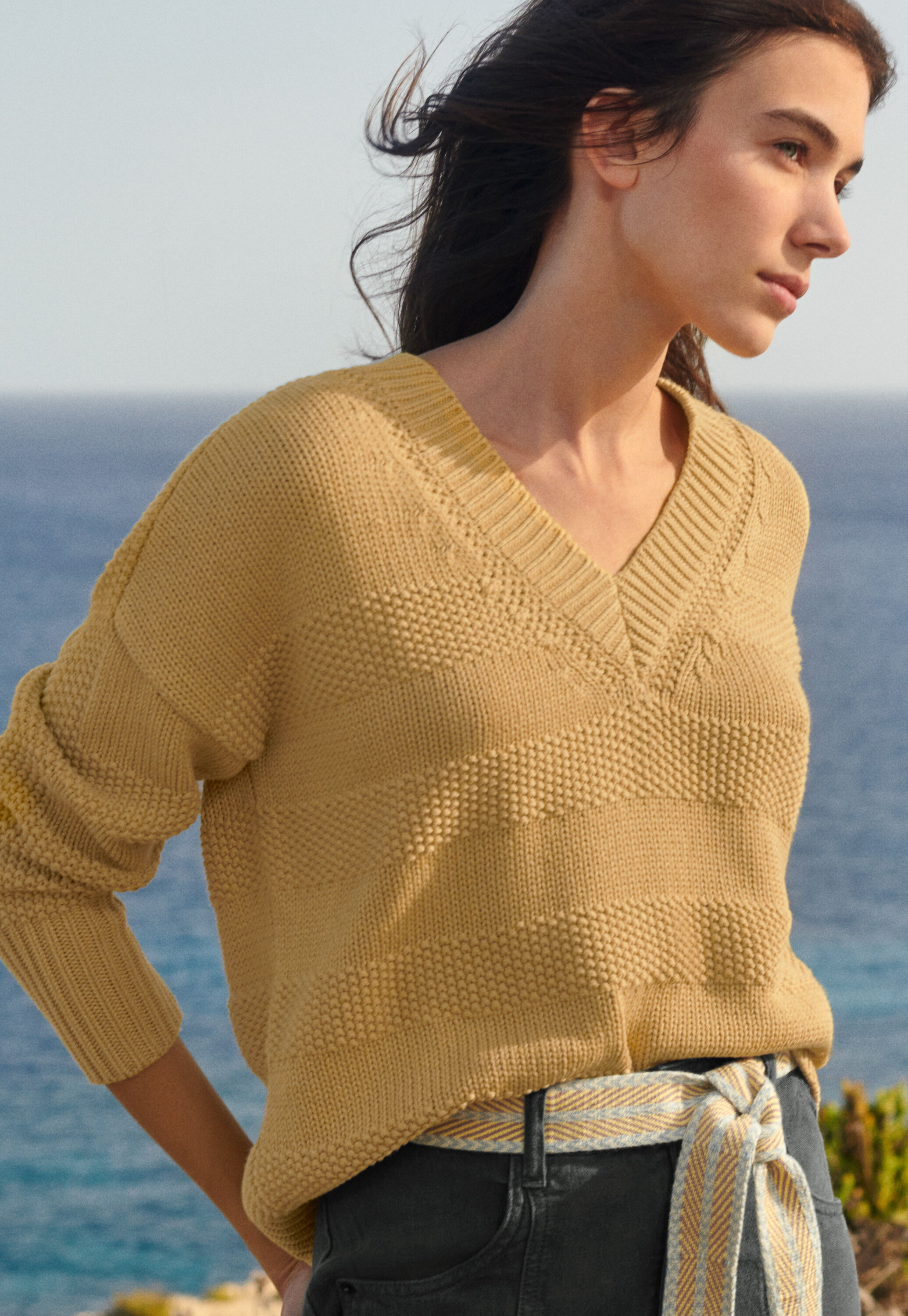 V-neck sweater