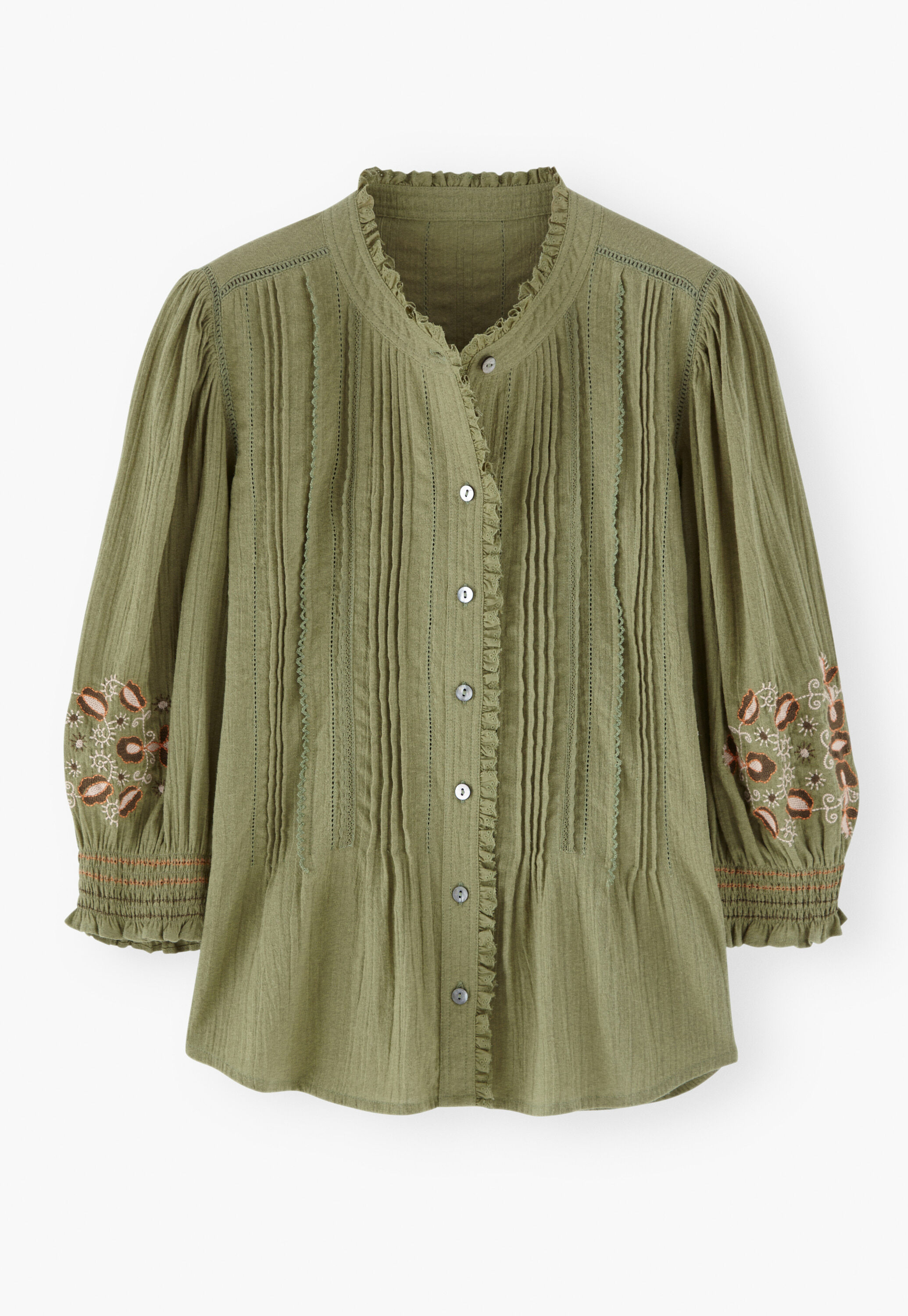 Pintuck blouse