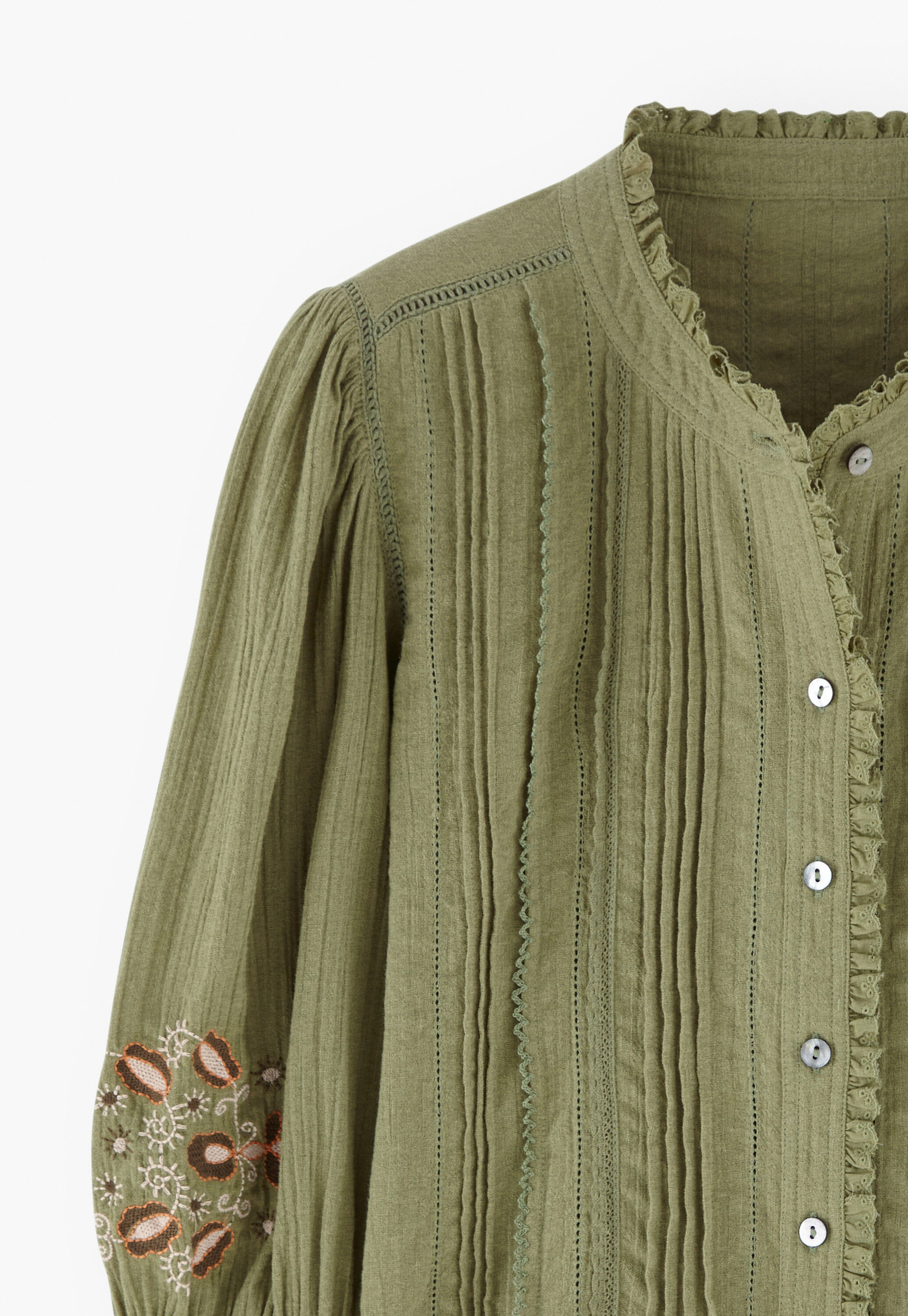 Pintuck blouse