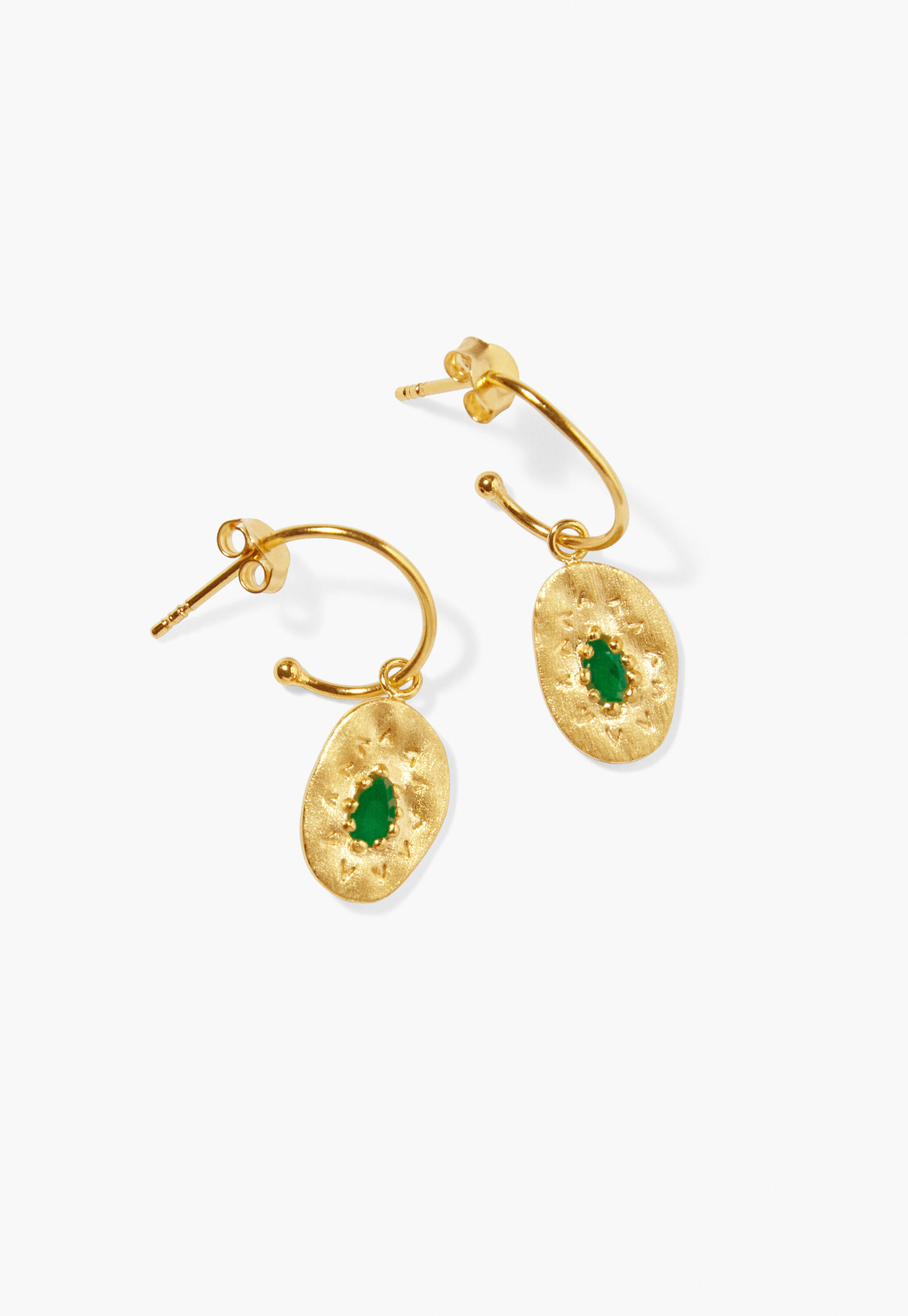 Green earrings