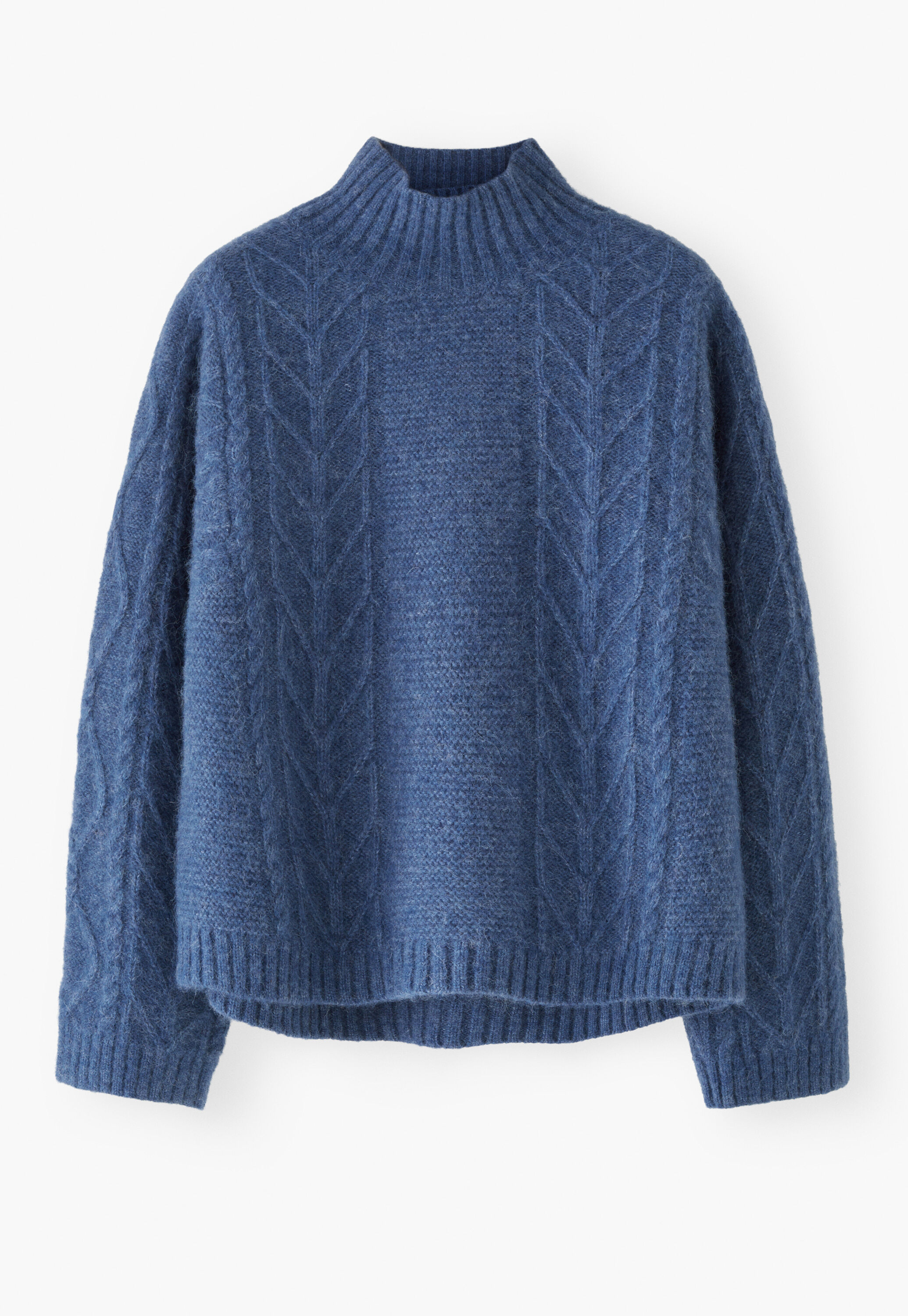 Cable-knit sweater