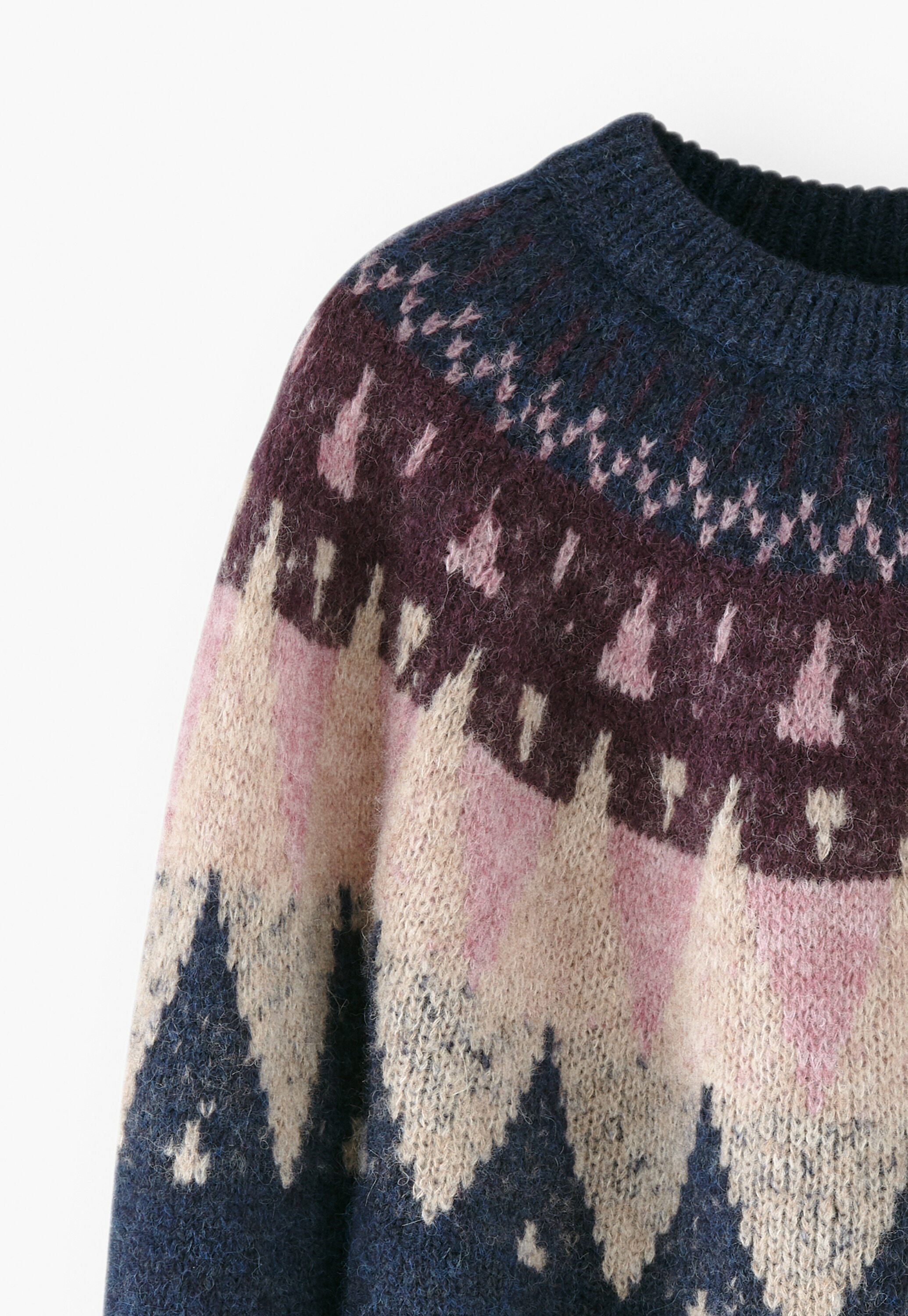 Yoke-detail sweater