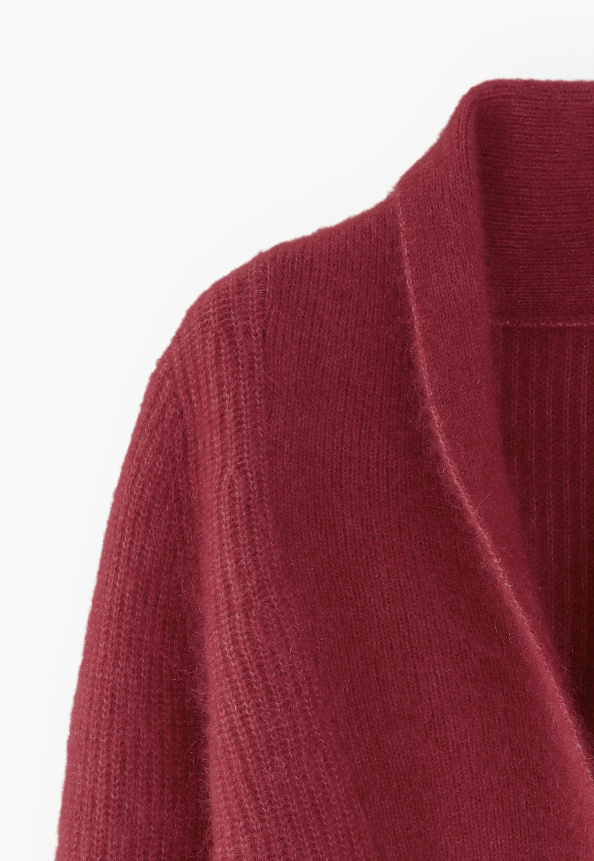 Shawl-collar cardigan