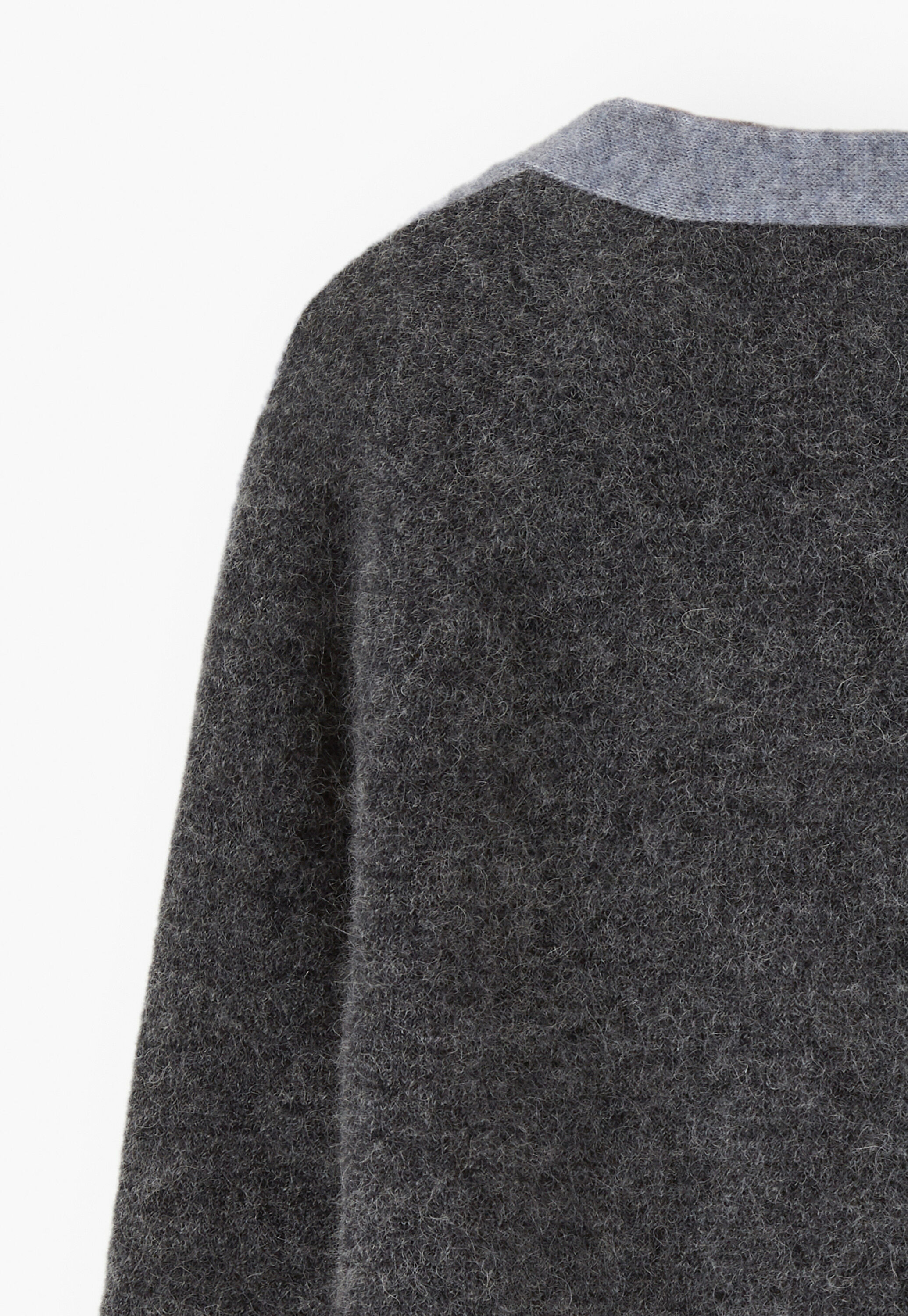 V-neck cardigan, Blue slate, large