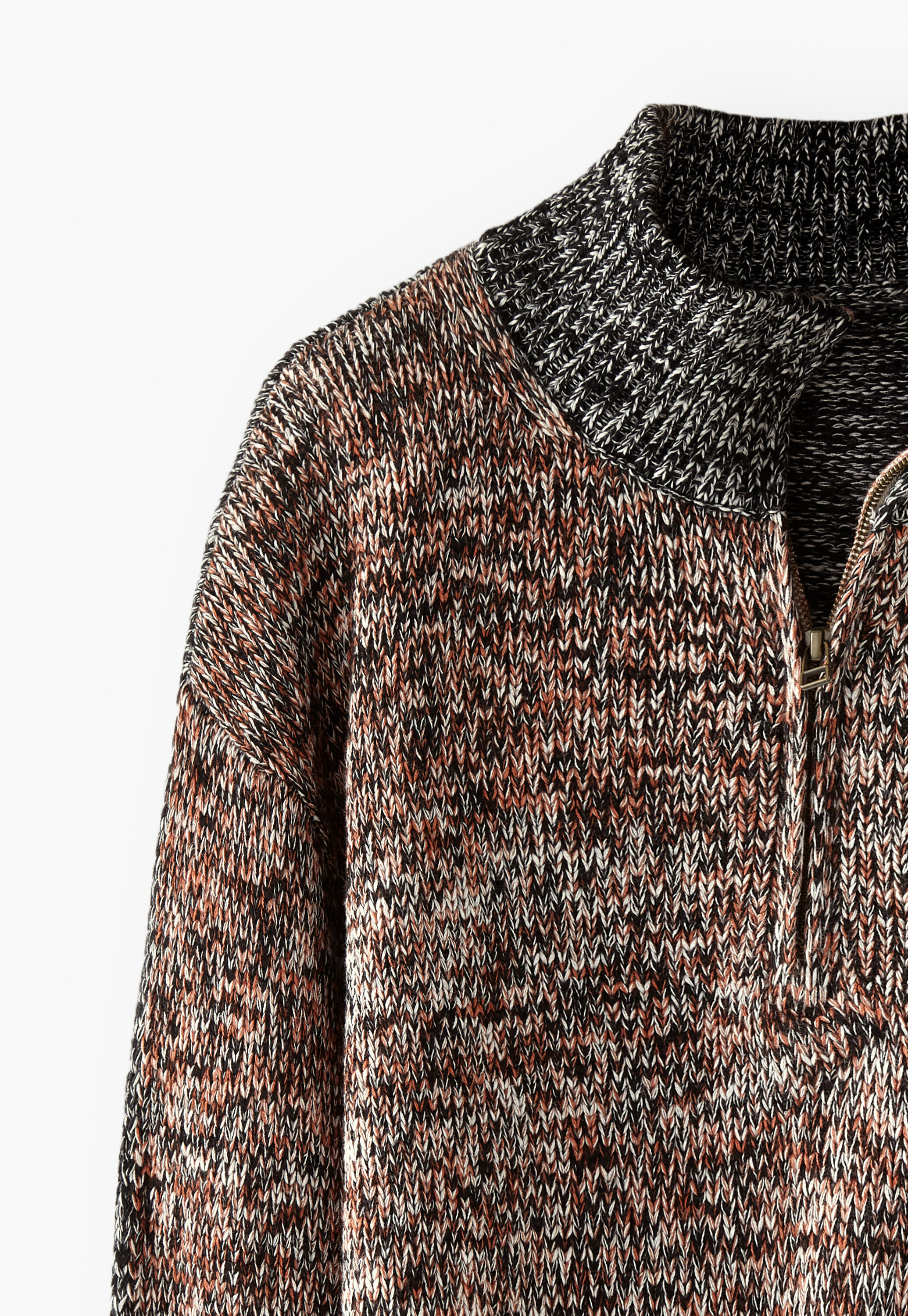 Zip-front sweater