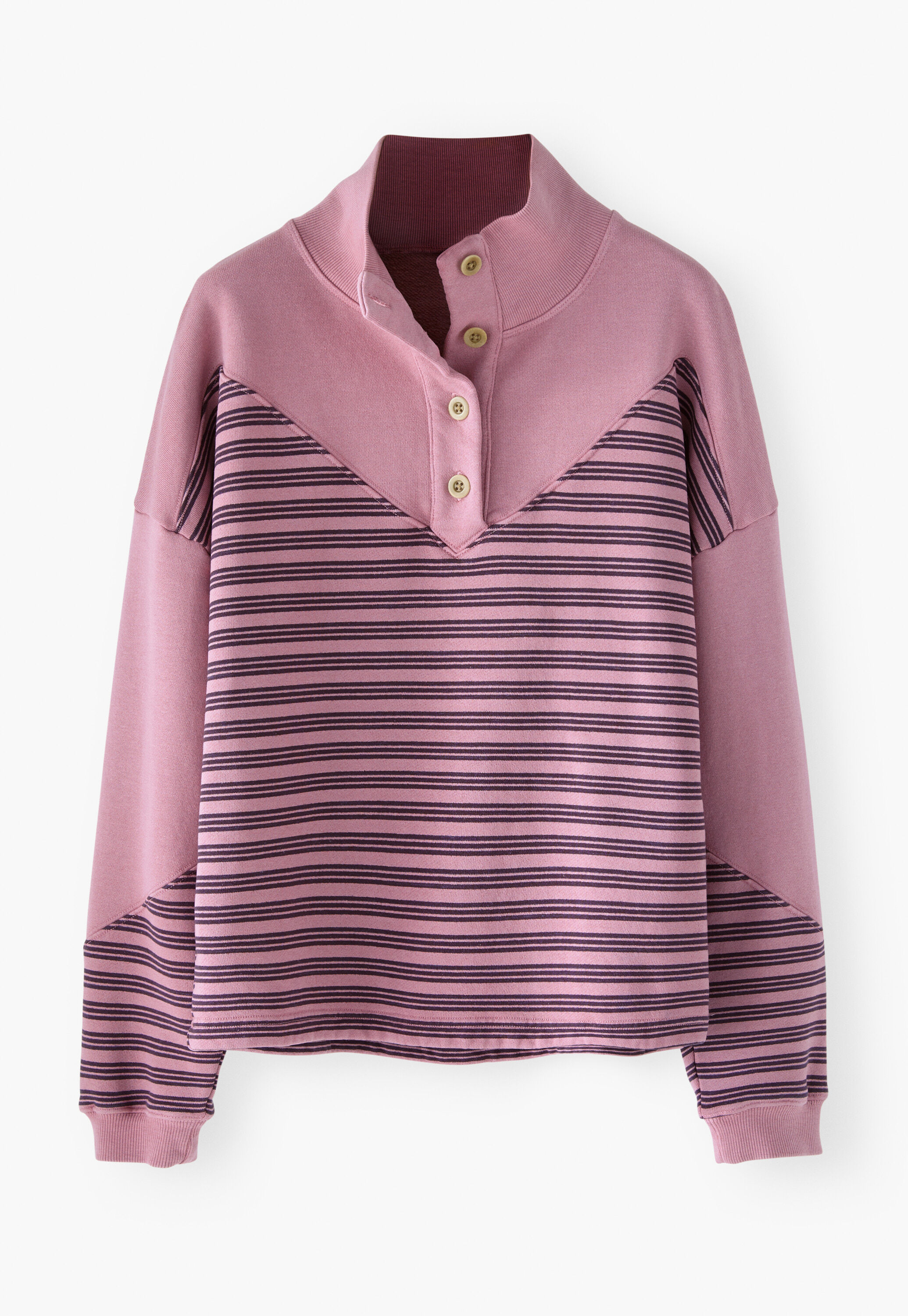 Funnel-neck sweatshirt