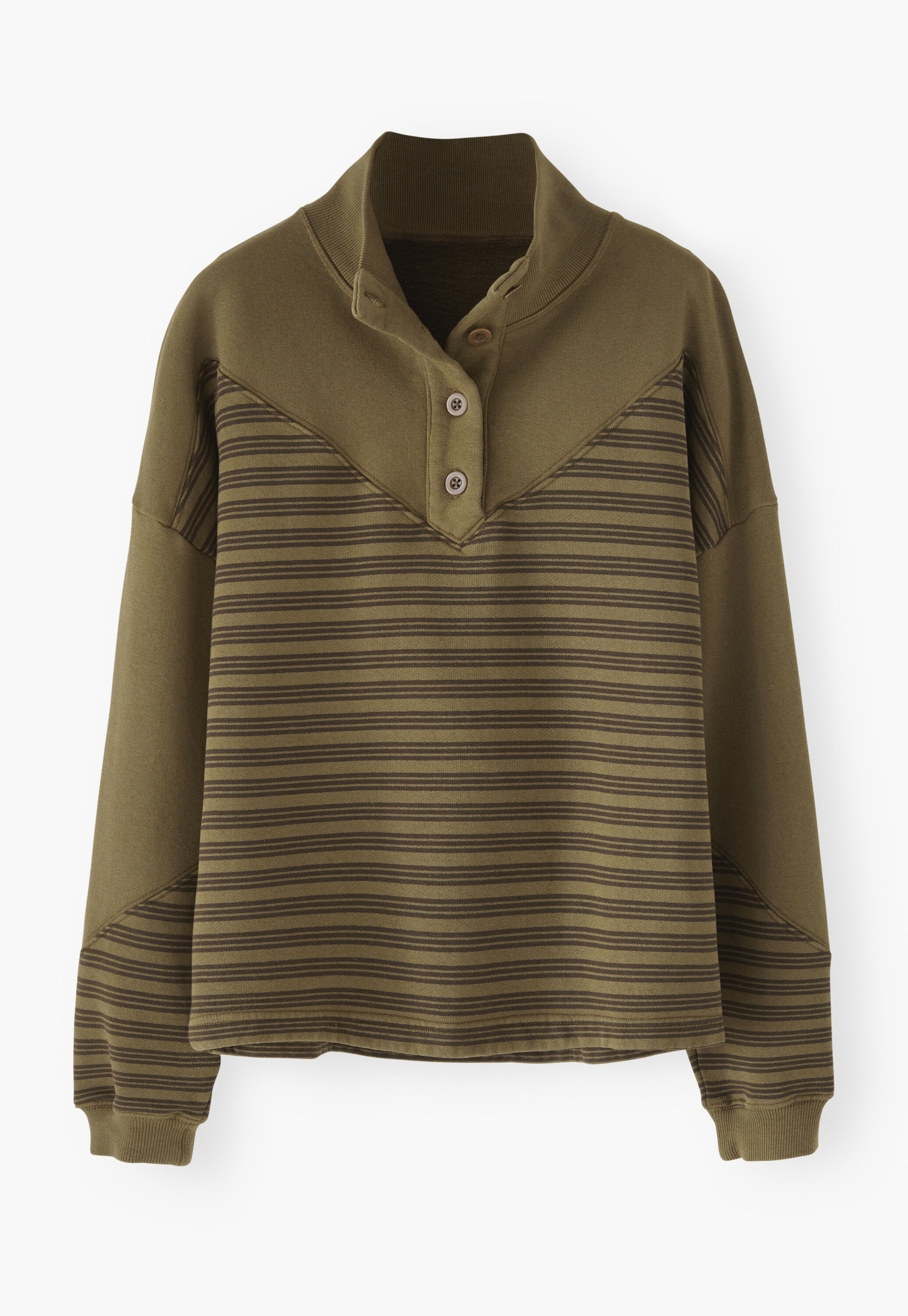 Funnel-neck sweatshirt