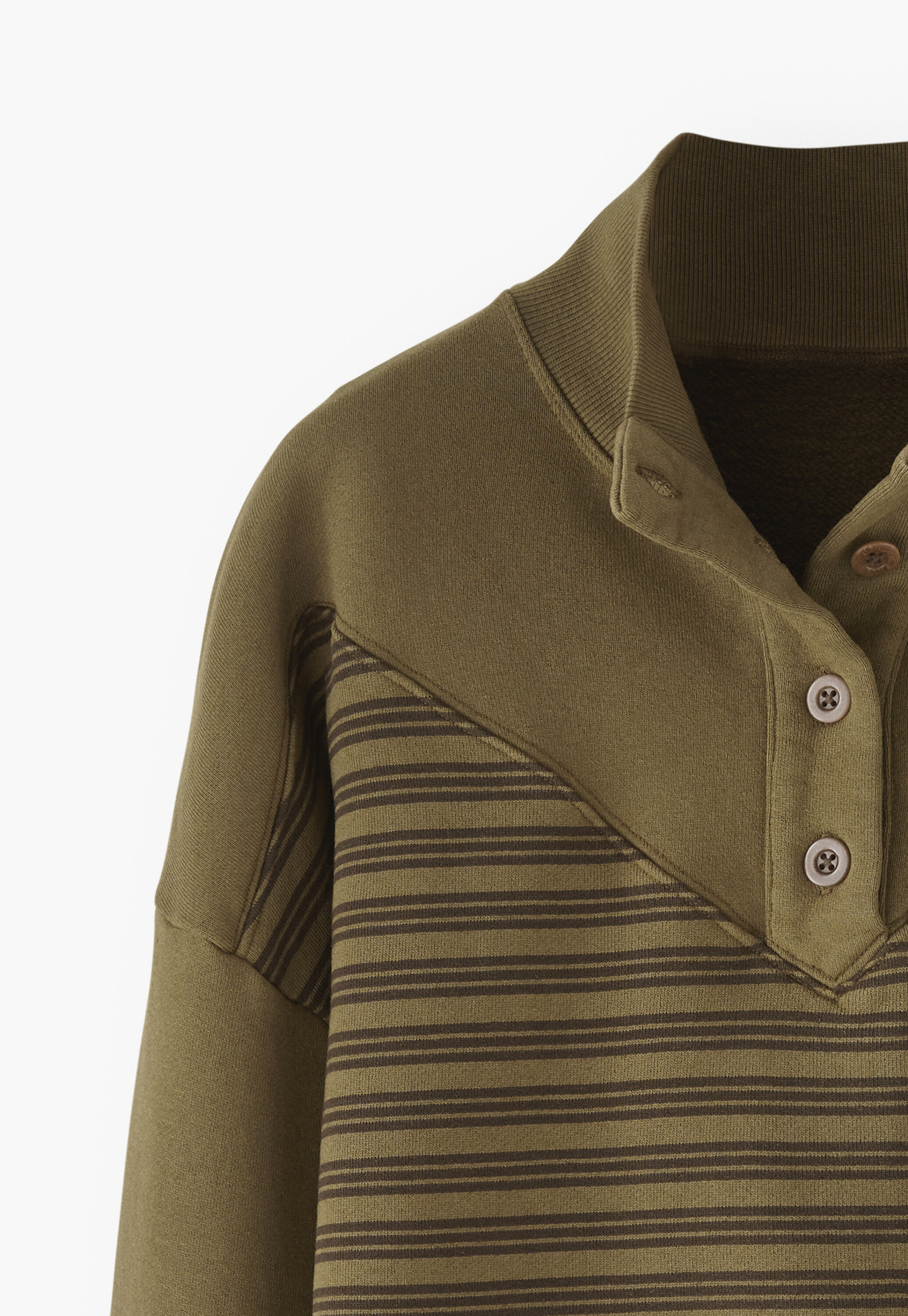 Funnel-neck sweatshirt