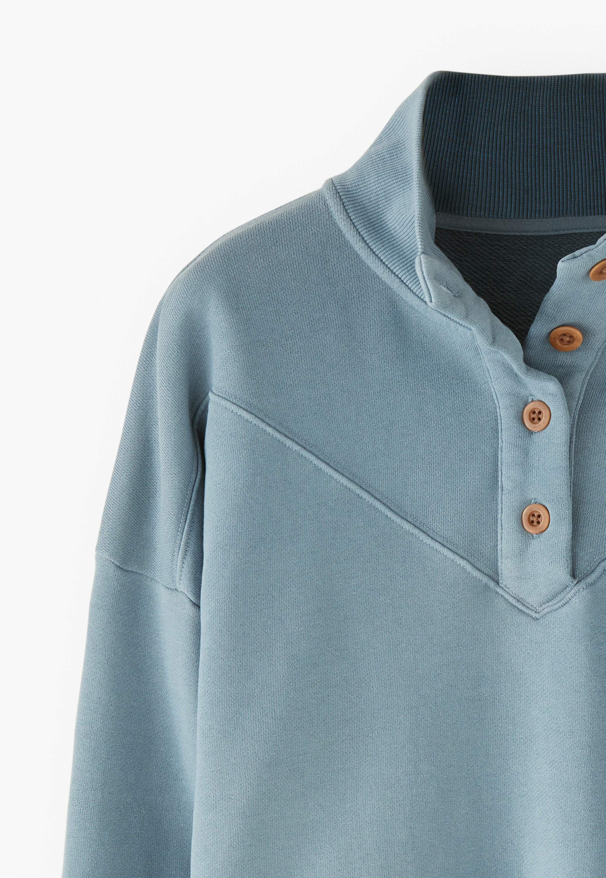 Funnel-neck sweatshirt
