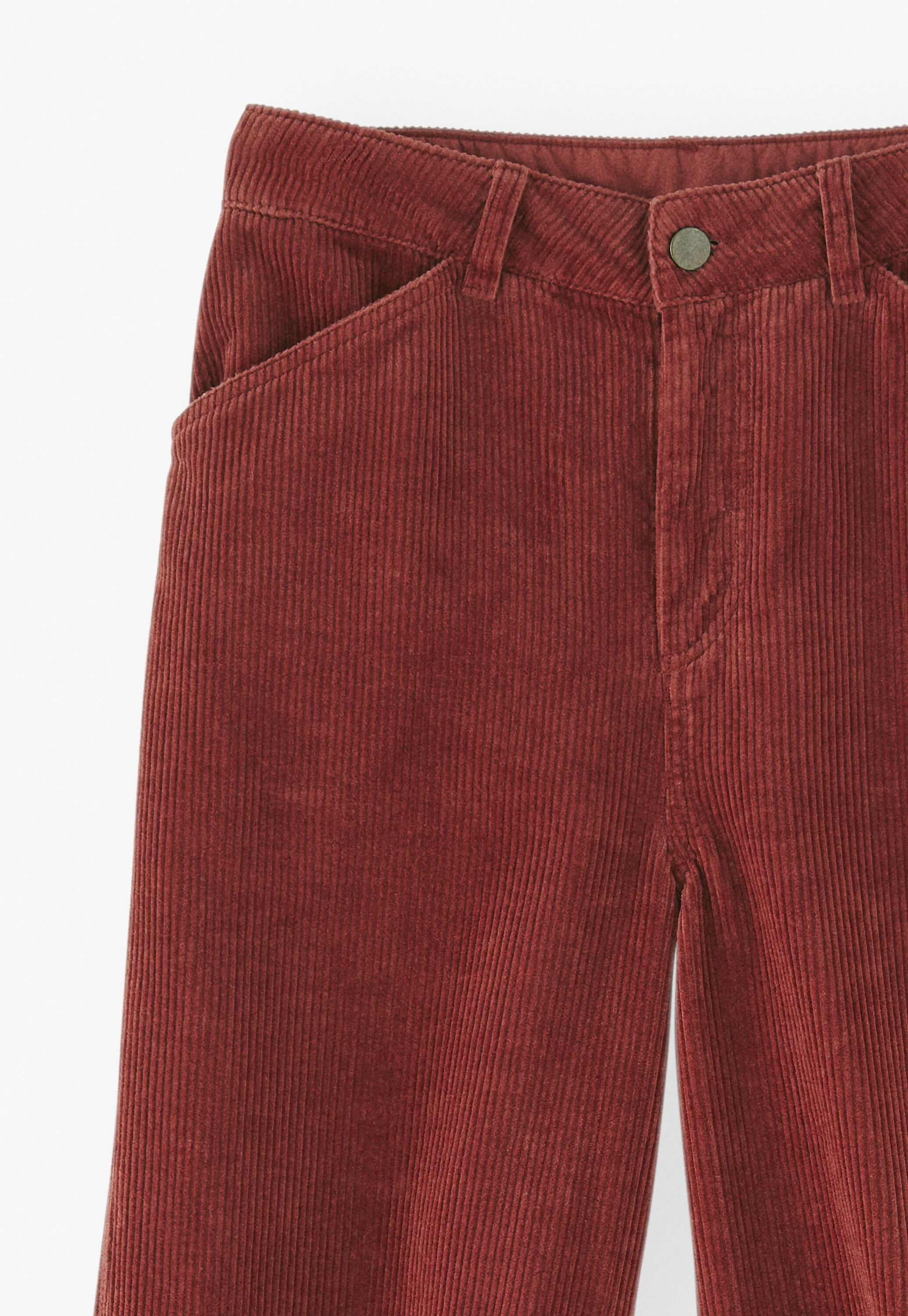 Horseshoe cord trouser, Chilli brown, large