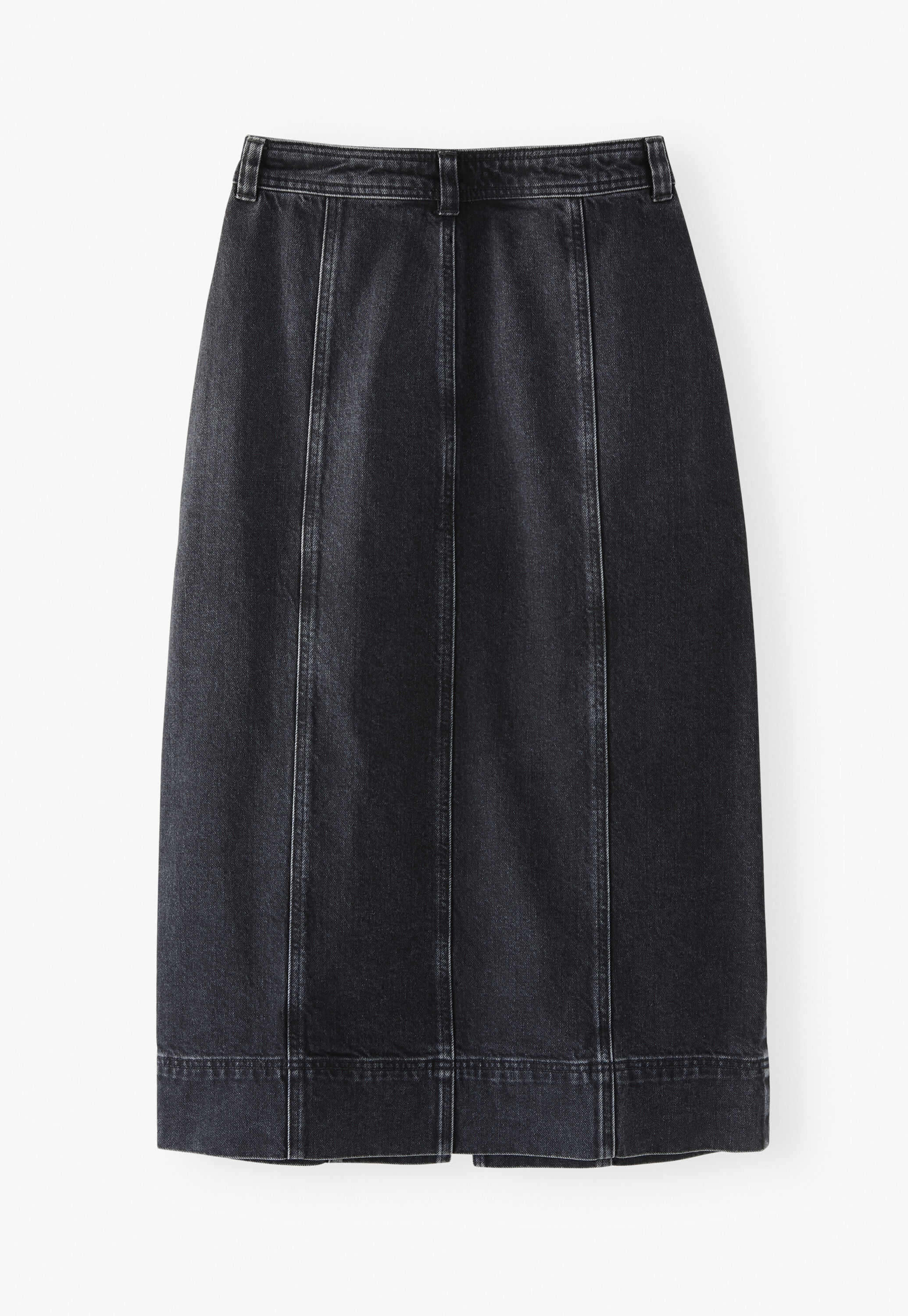 Denim skirt, Black, large