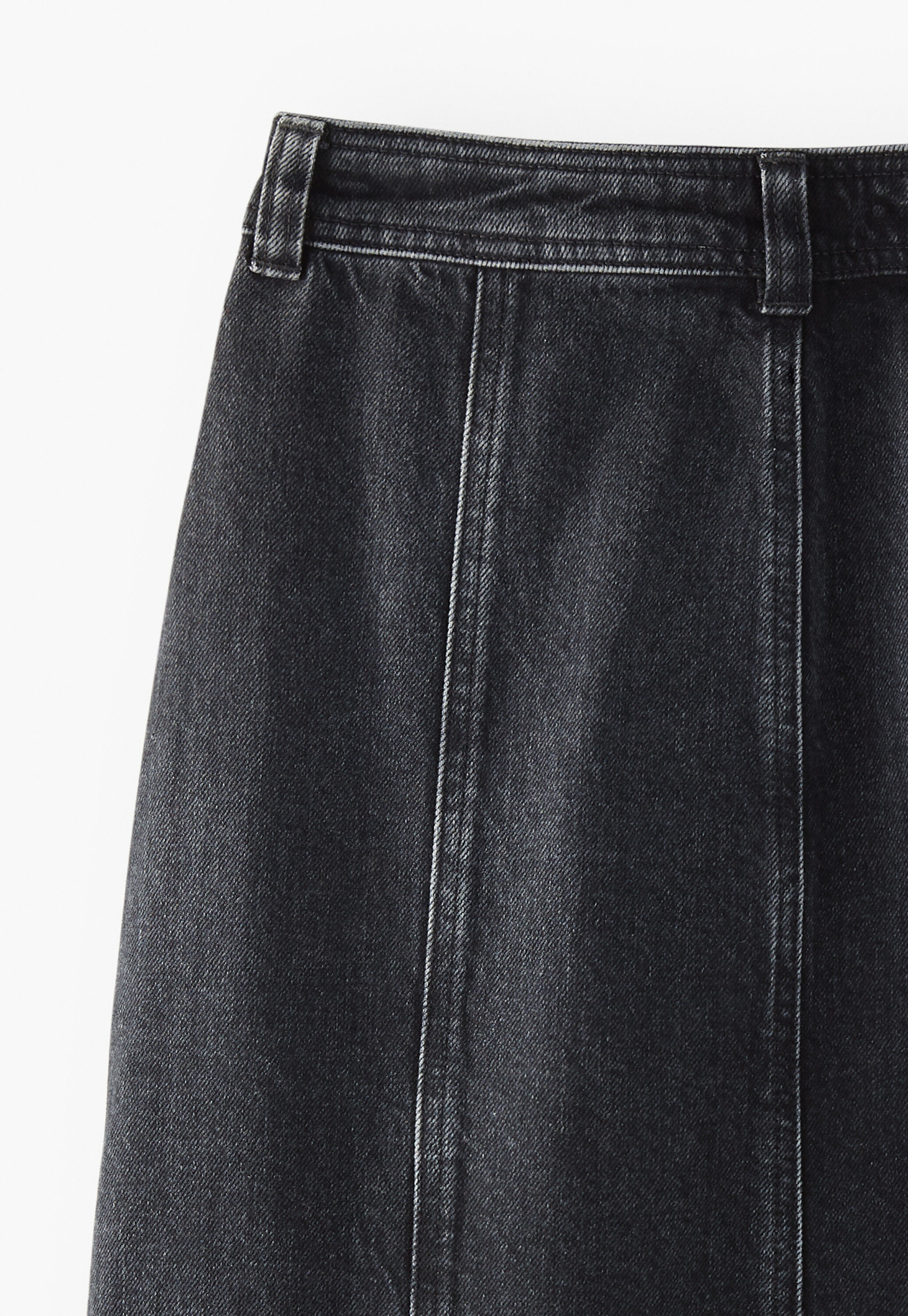 Denim skirt, Black, large