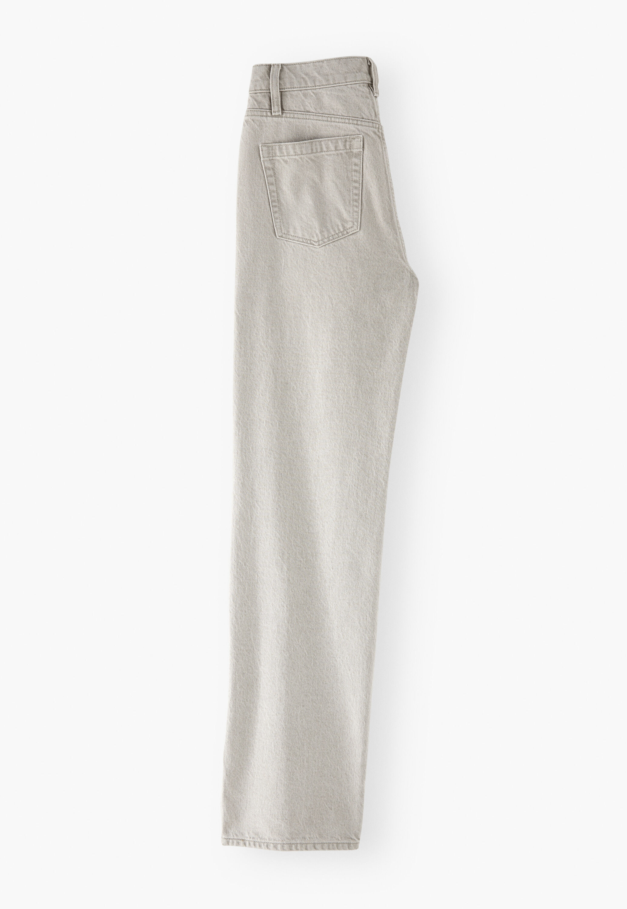 Split-hem jeans, Light grey, large