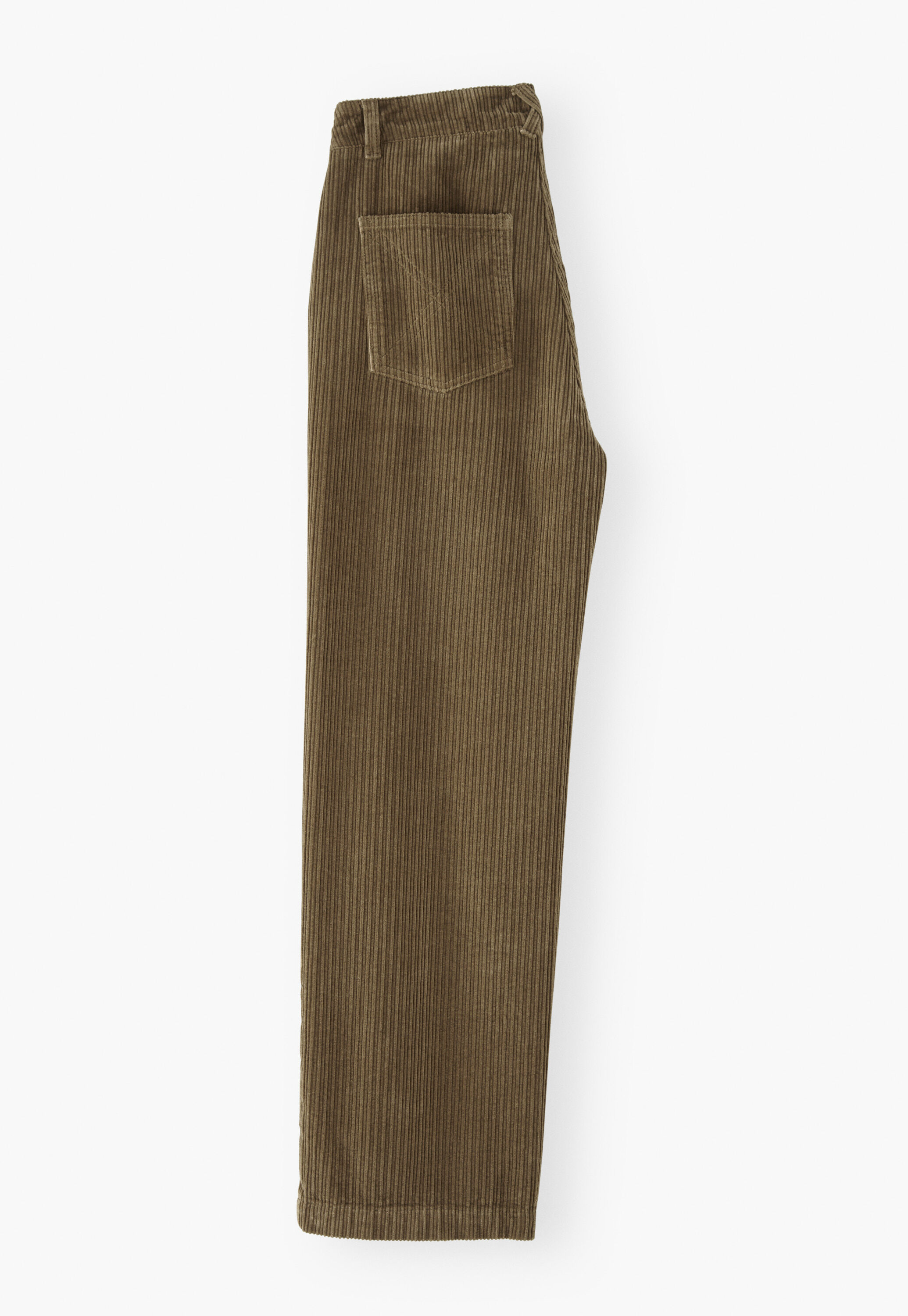 Cropped cord trousers
