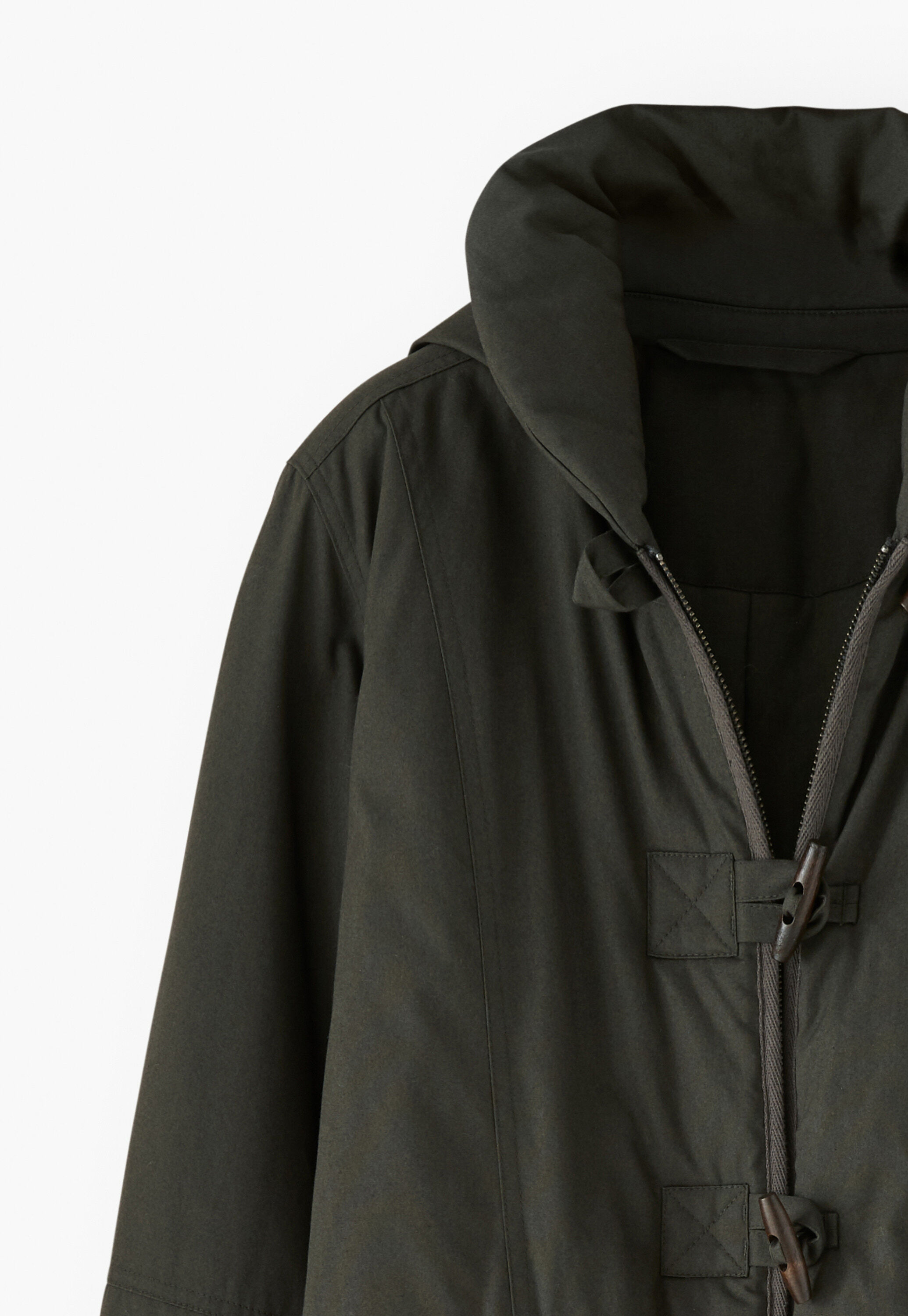 Shawl parka, Dark khaki, large