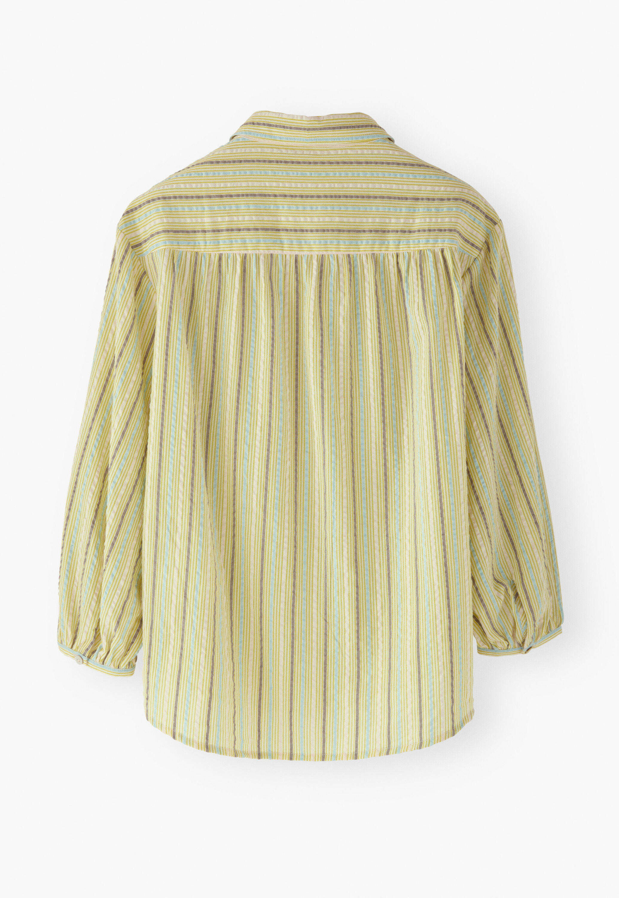 Seersucker striped shirt