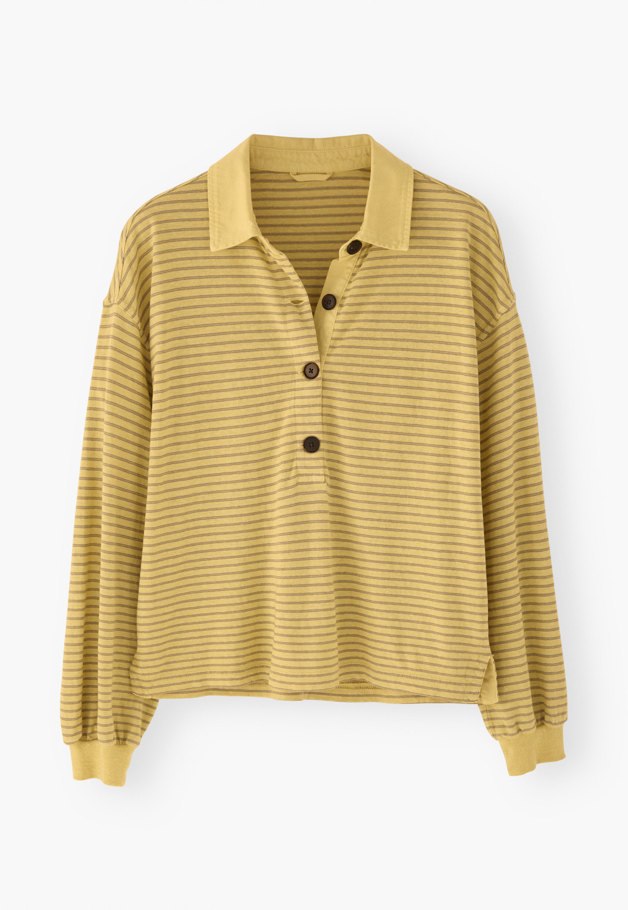 Striped collared top
