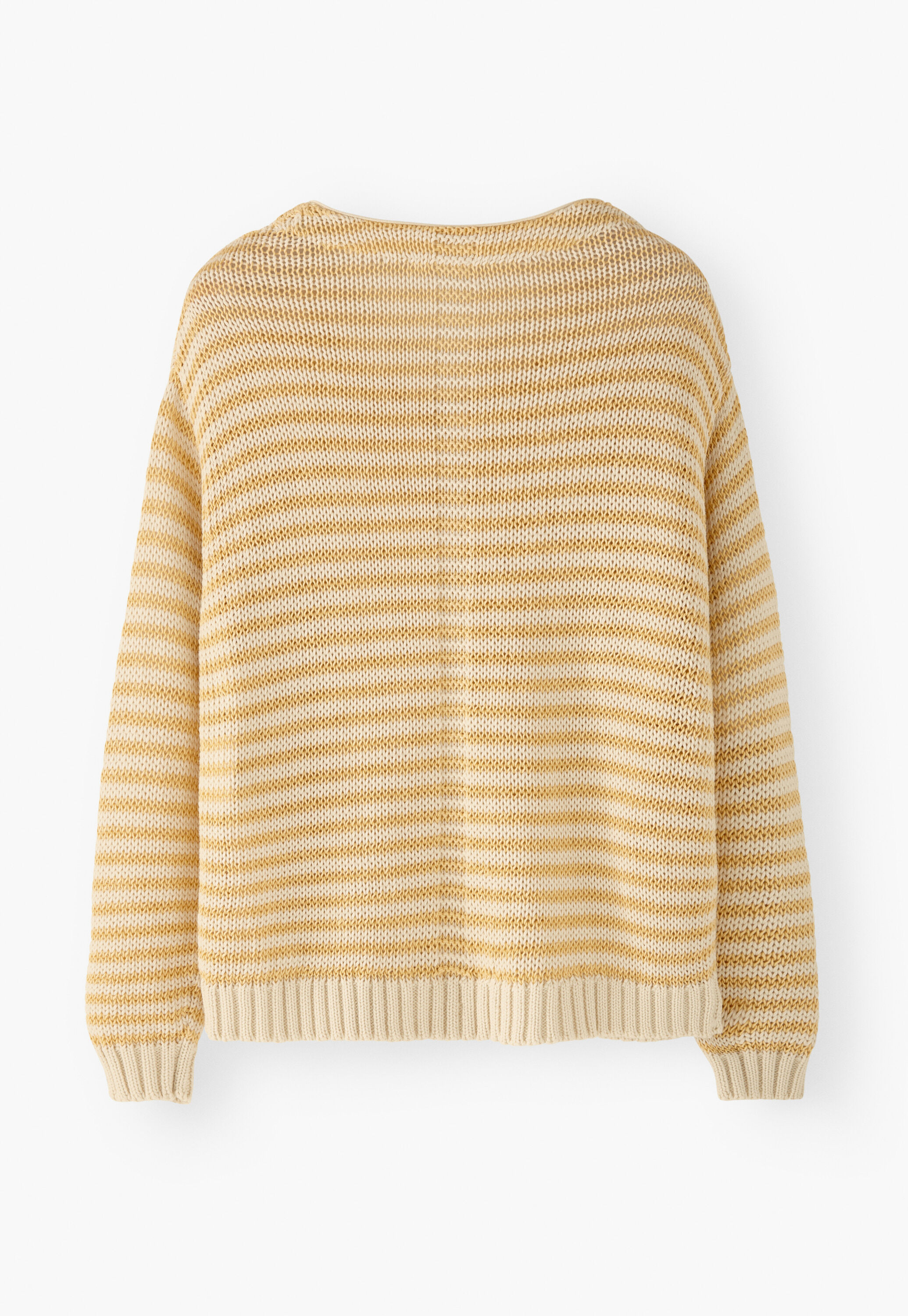Striped crew-neck sweater