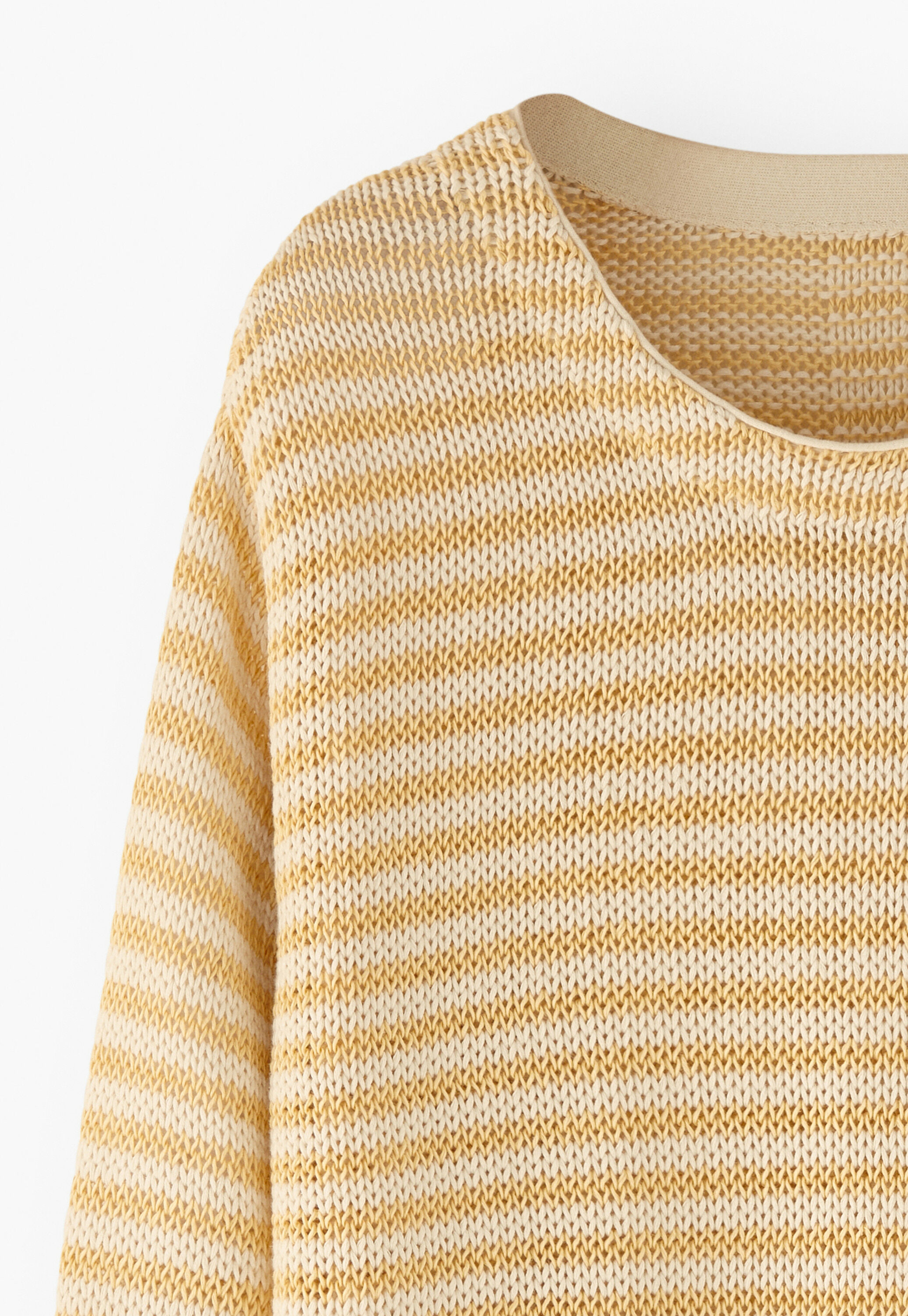 Striped crew-neck sweater