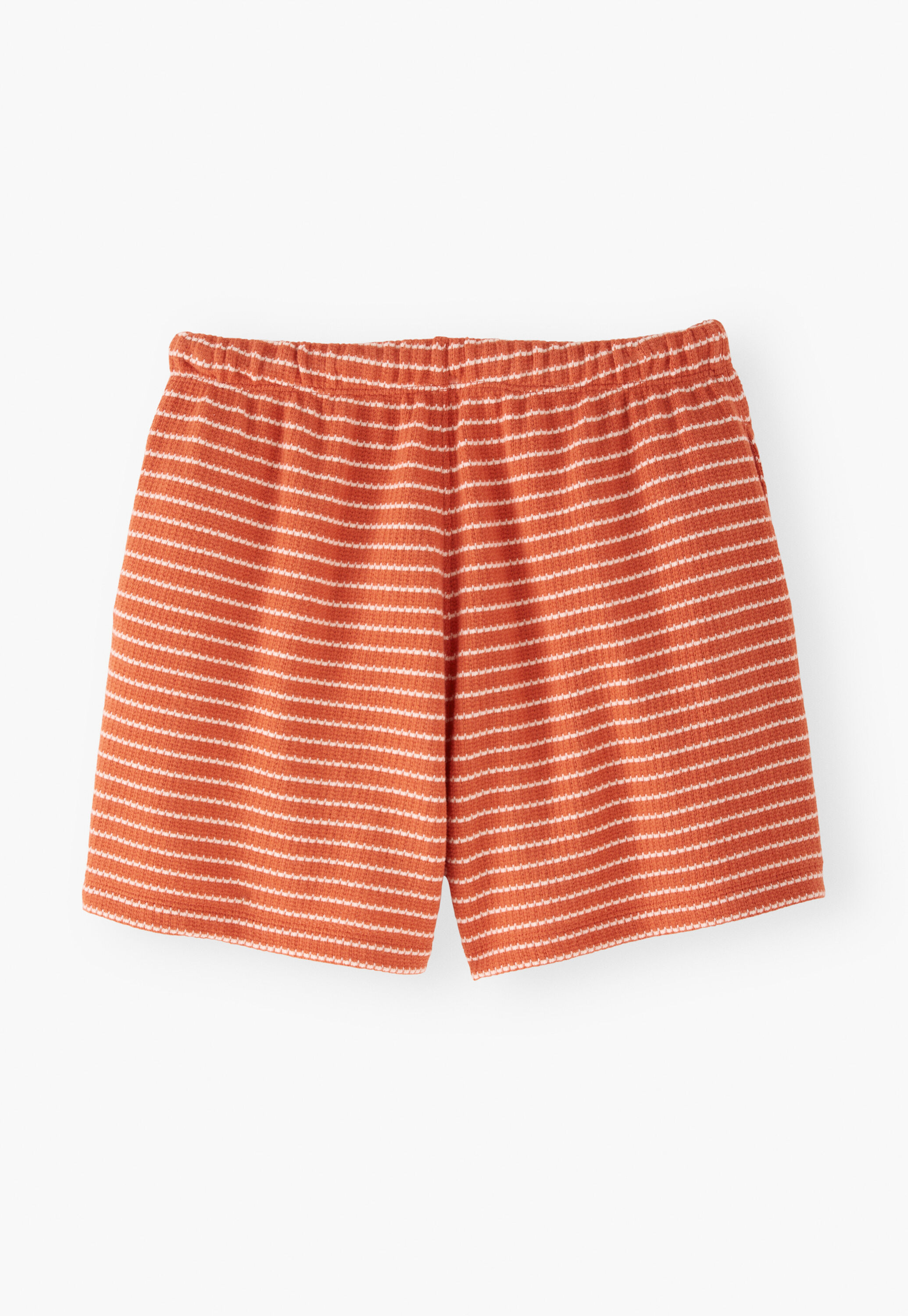 Striped towelling shorts