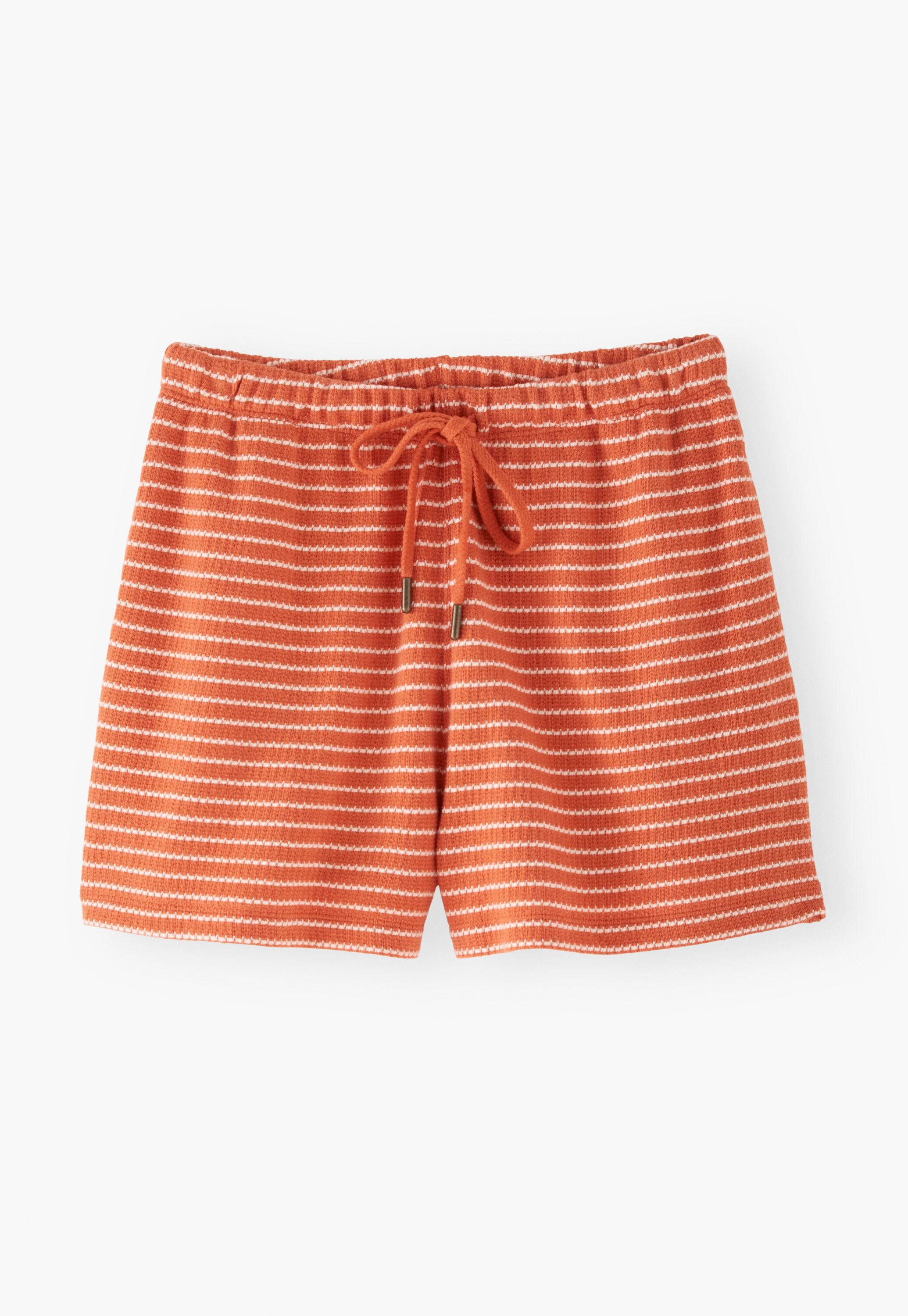 Striped towelling shorts