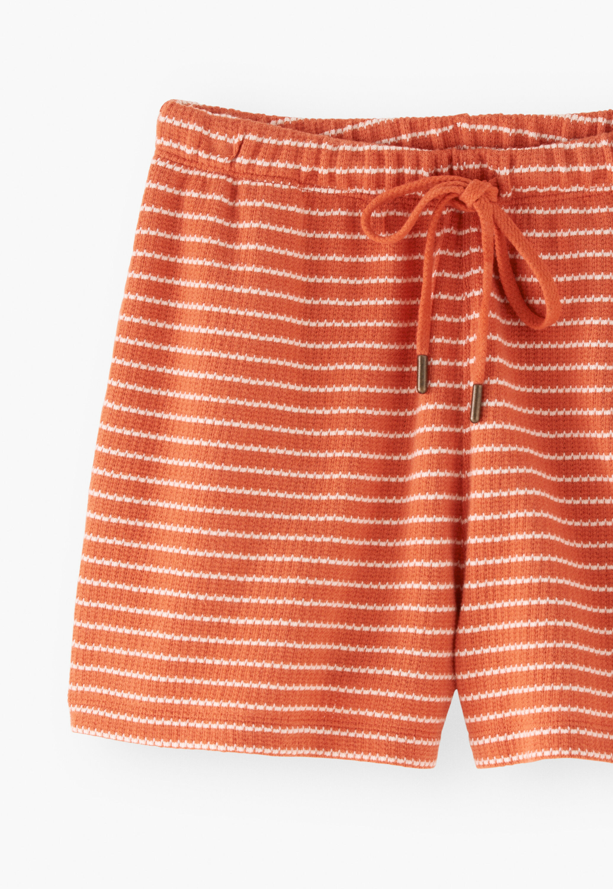 Striped towelling shorts