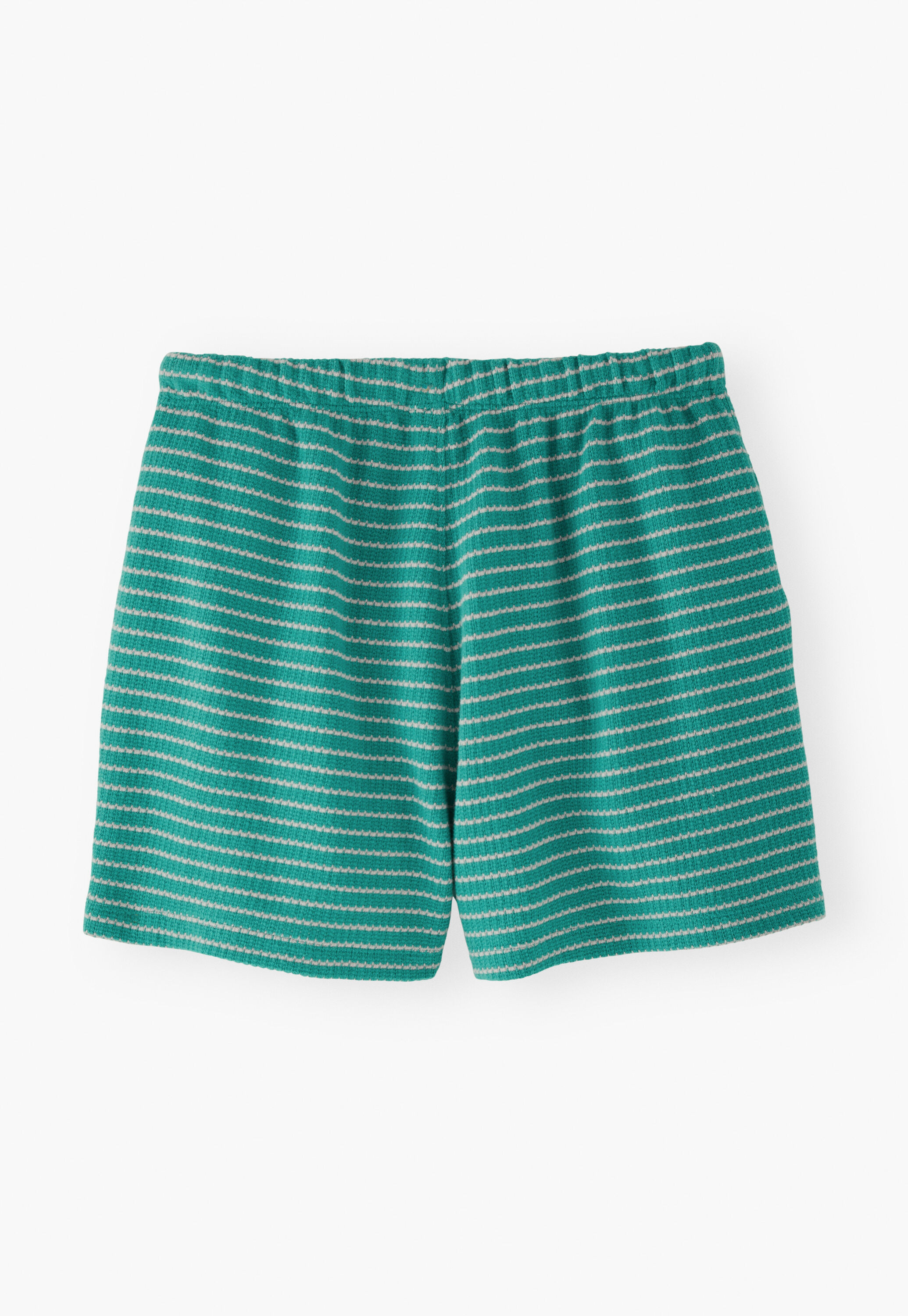 Striped towelling shorts