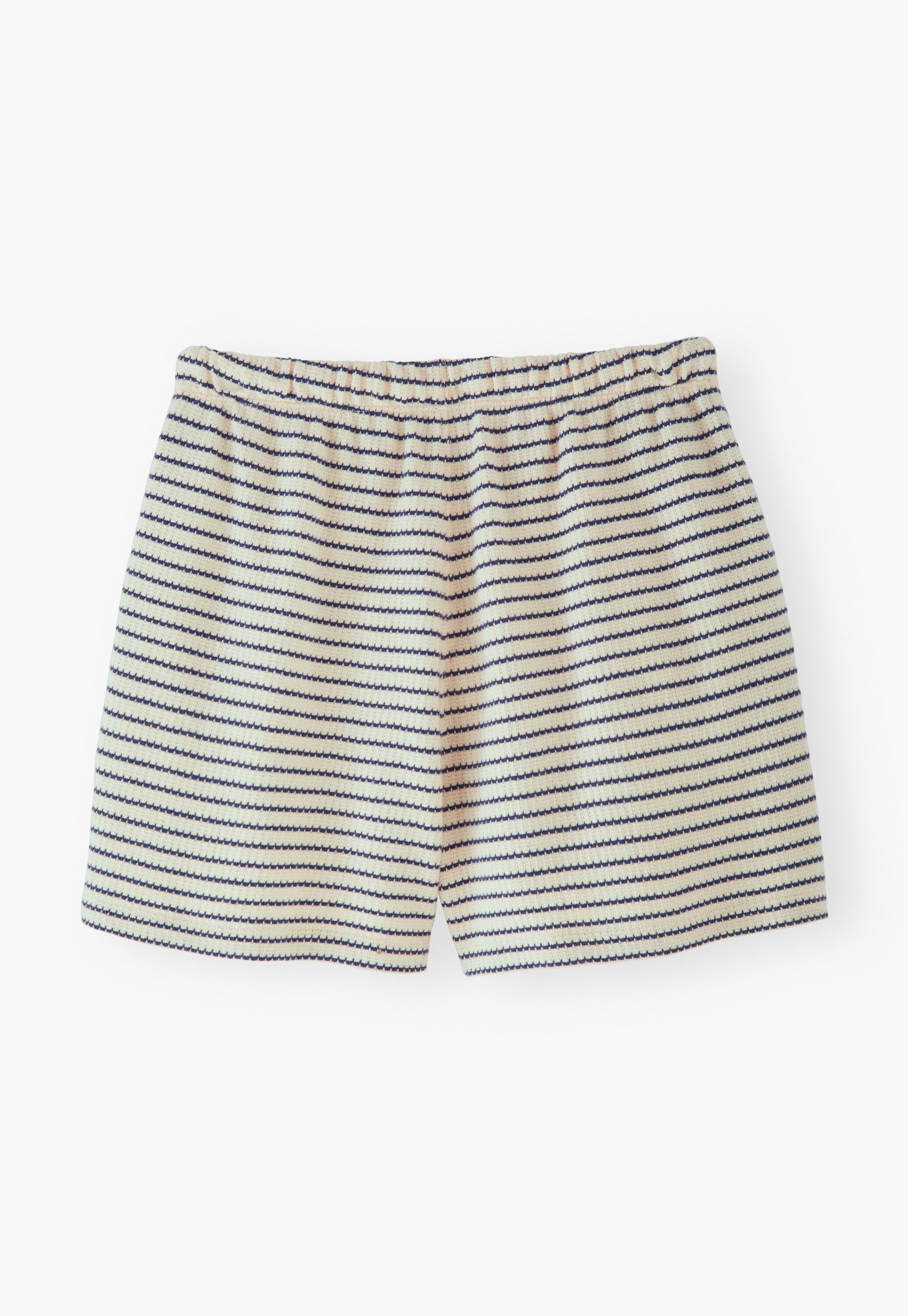 Striped towelling shorts