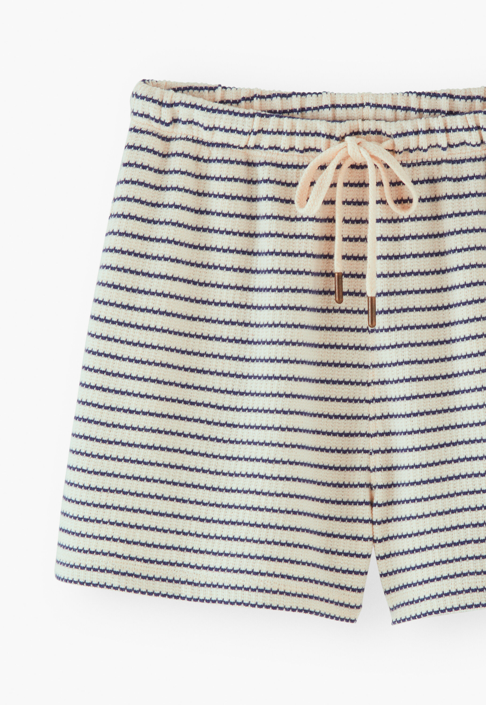 Striped towelling shorts