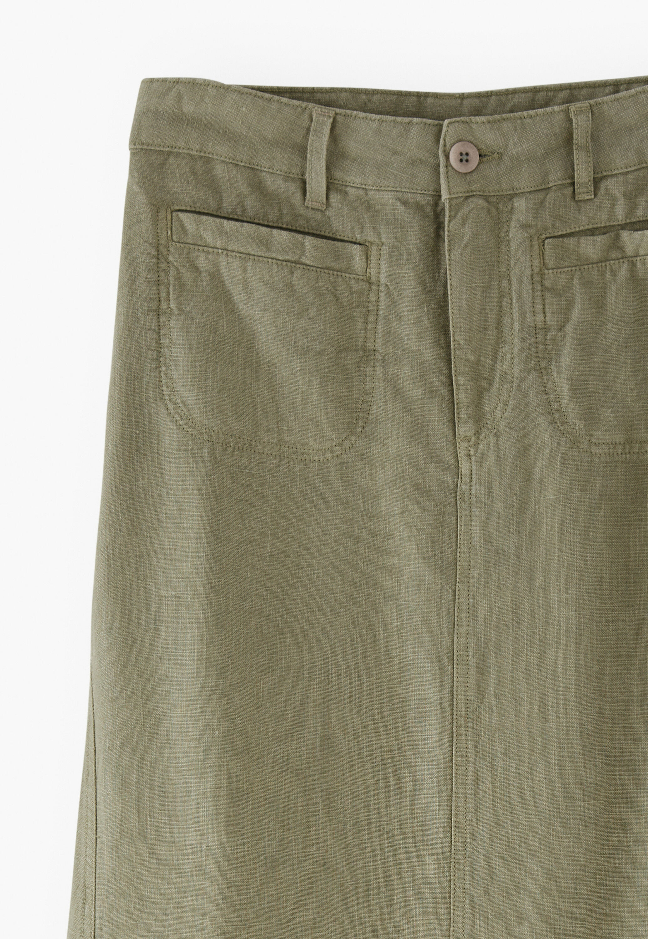 Garment-dyed skirt