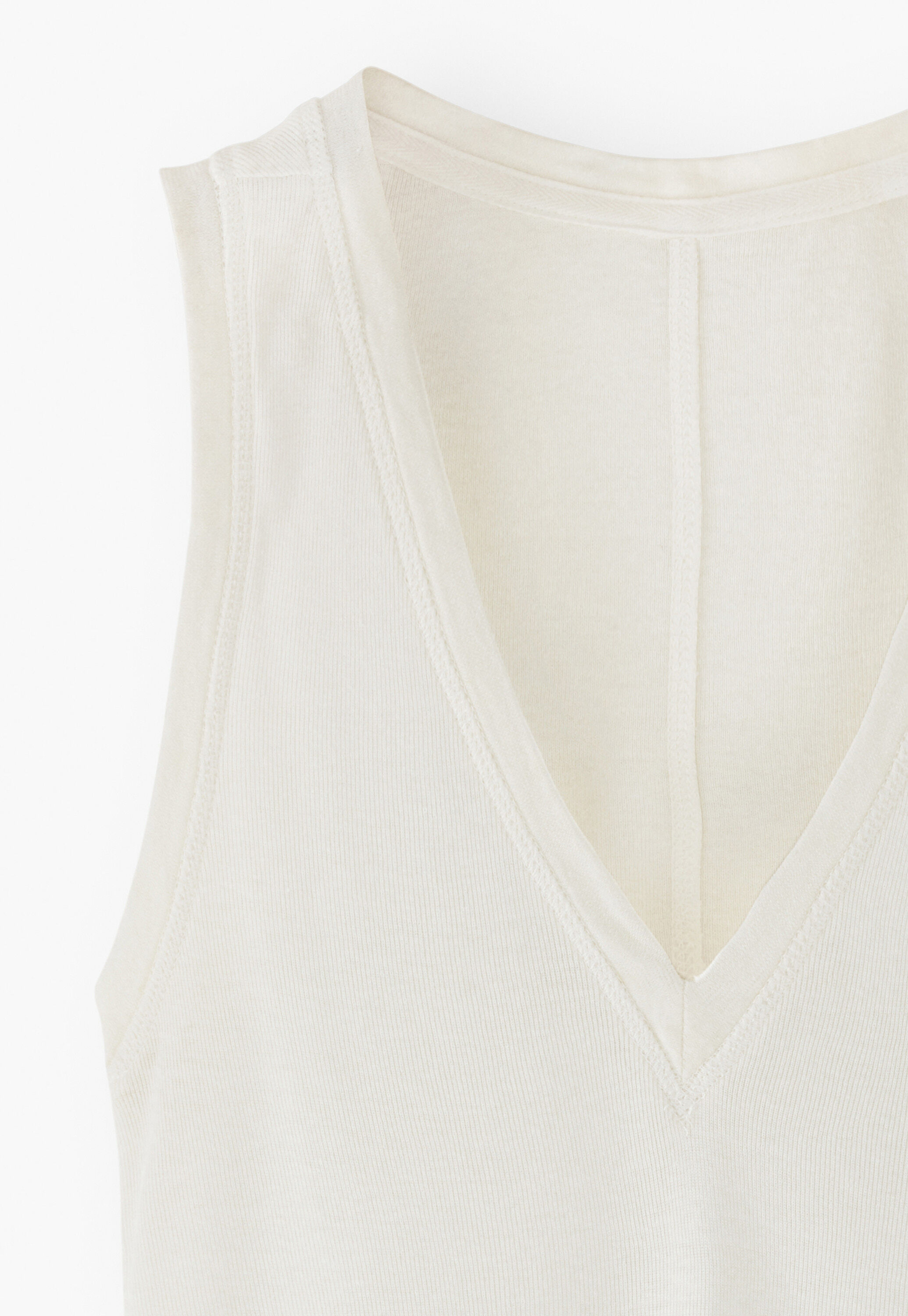 V-neck jersey vest