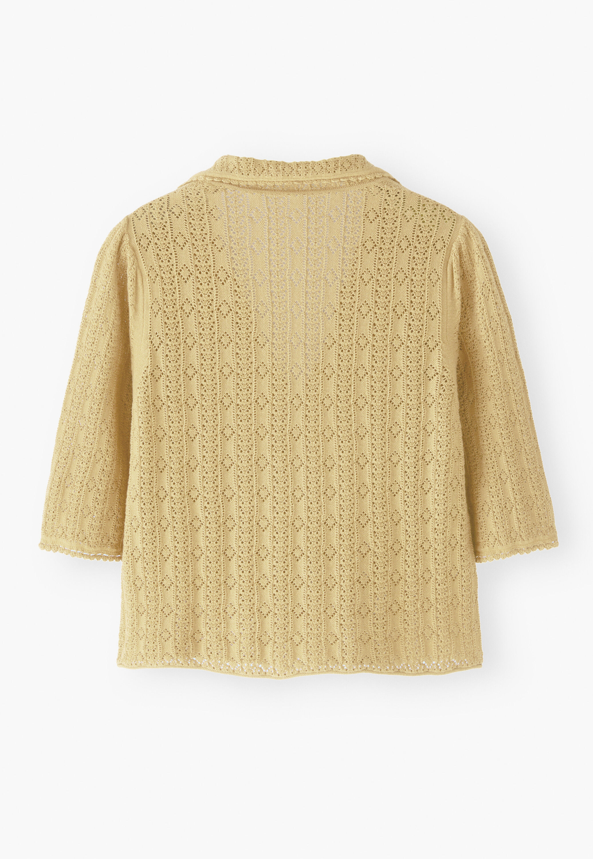 Pointelle-stitch blouse