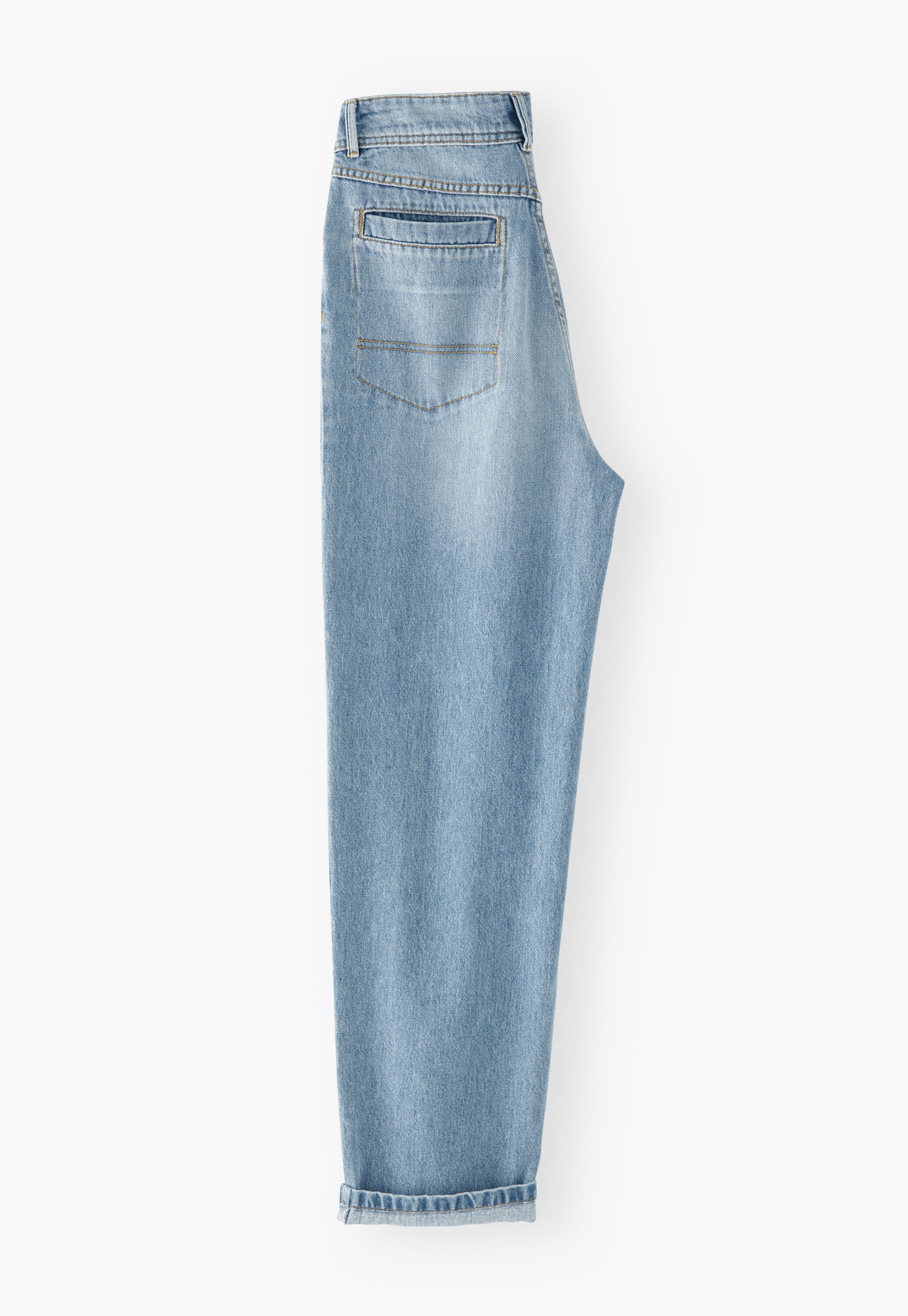 Mom jeans, Mid wash, large