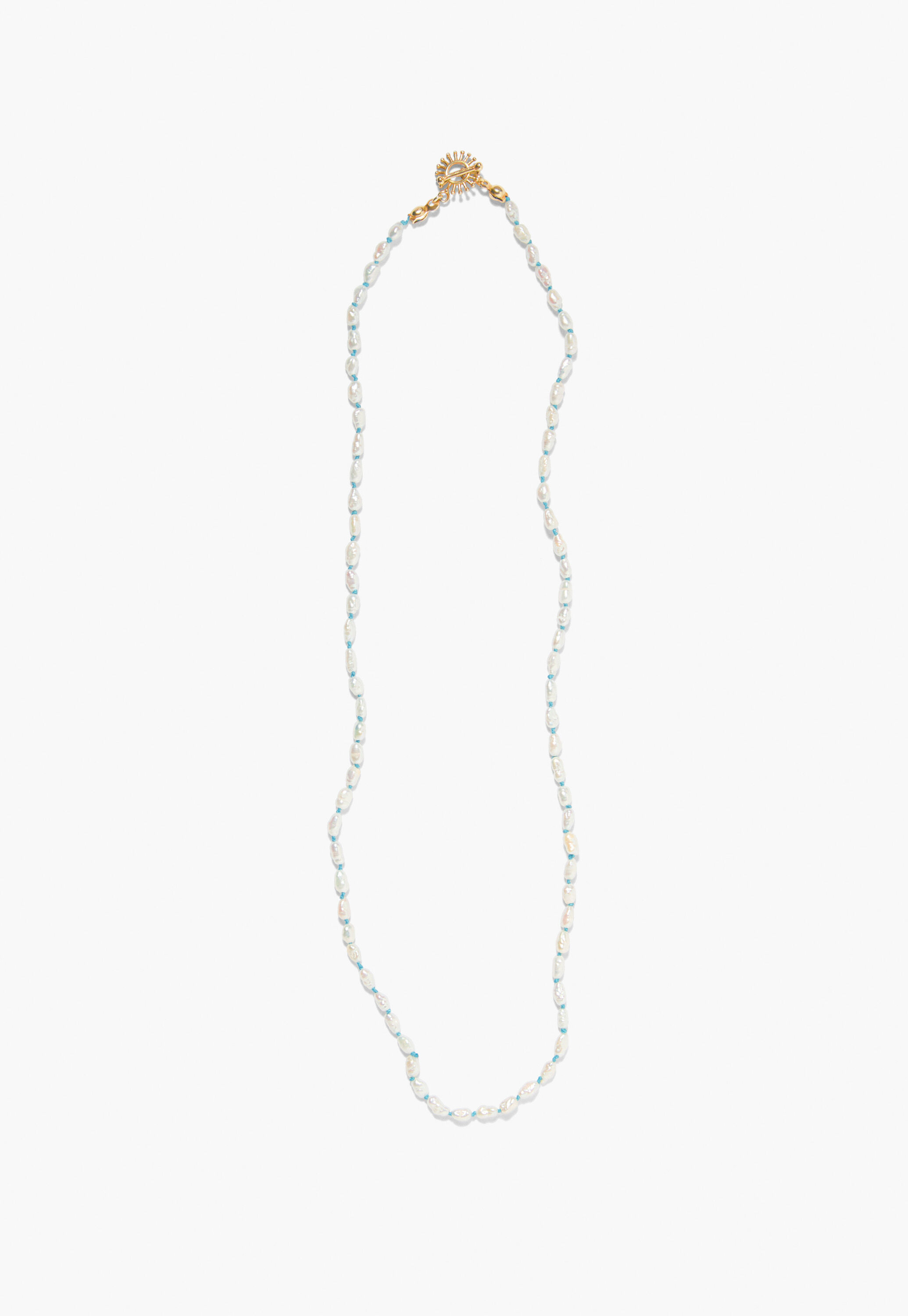 Beaded pearl necklace