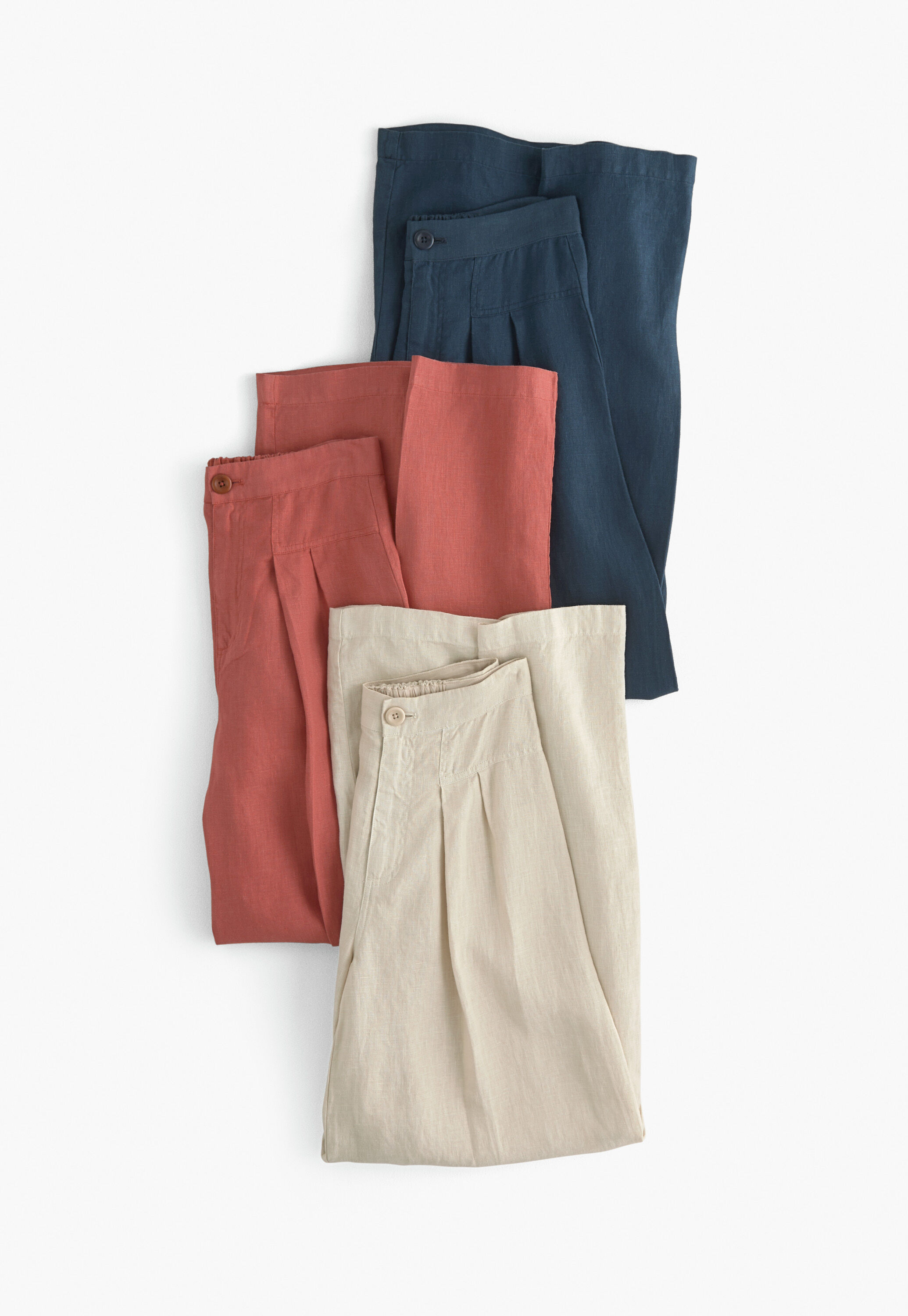 Wide-leg cord trousers