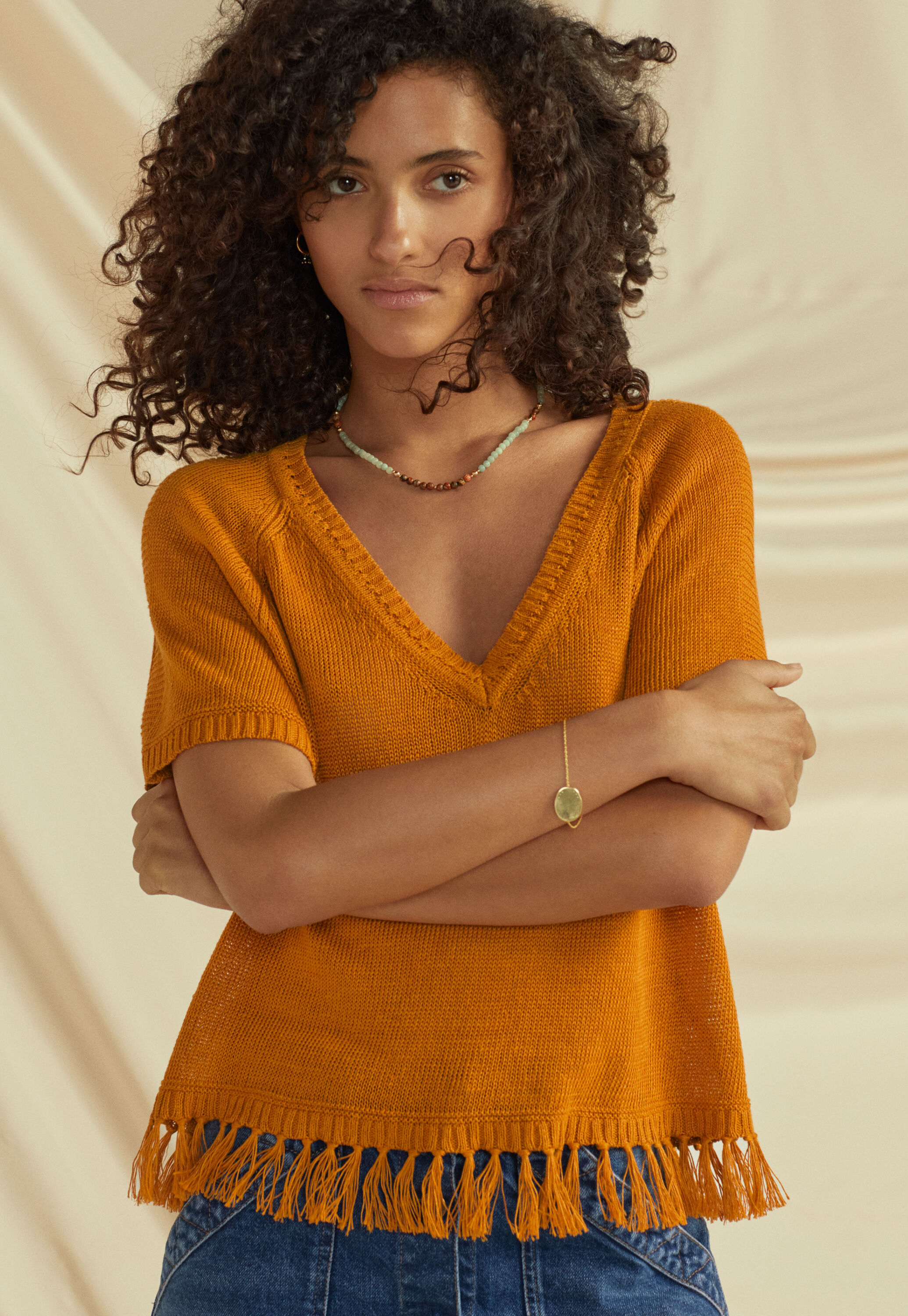 V-neck sweater